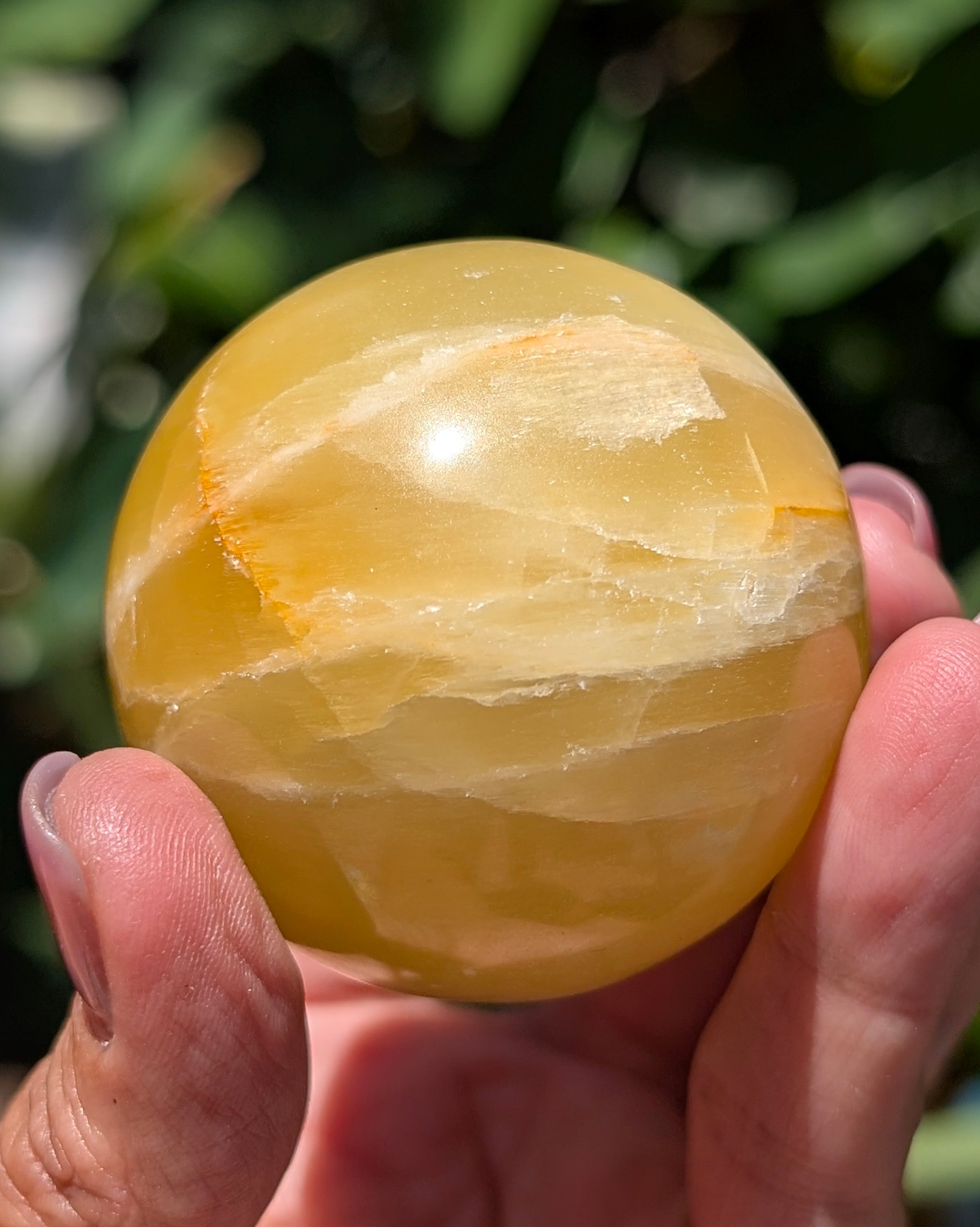 Yellow Calcite Sphere A