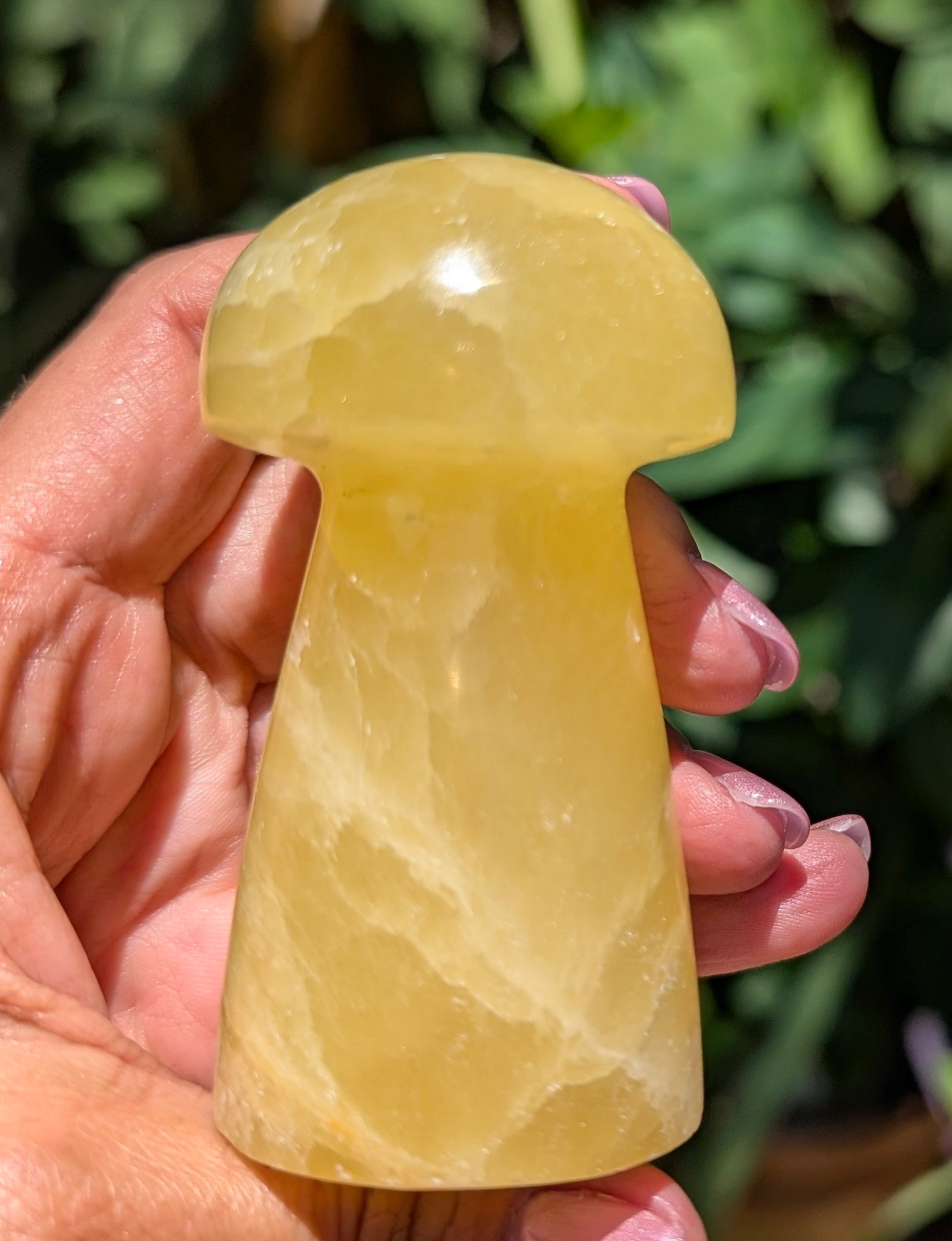 Yellow Calcite Mushroom C
