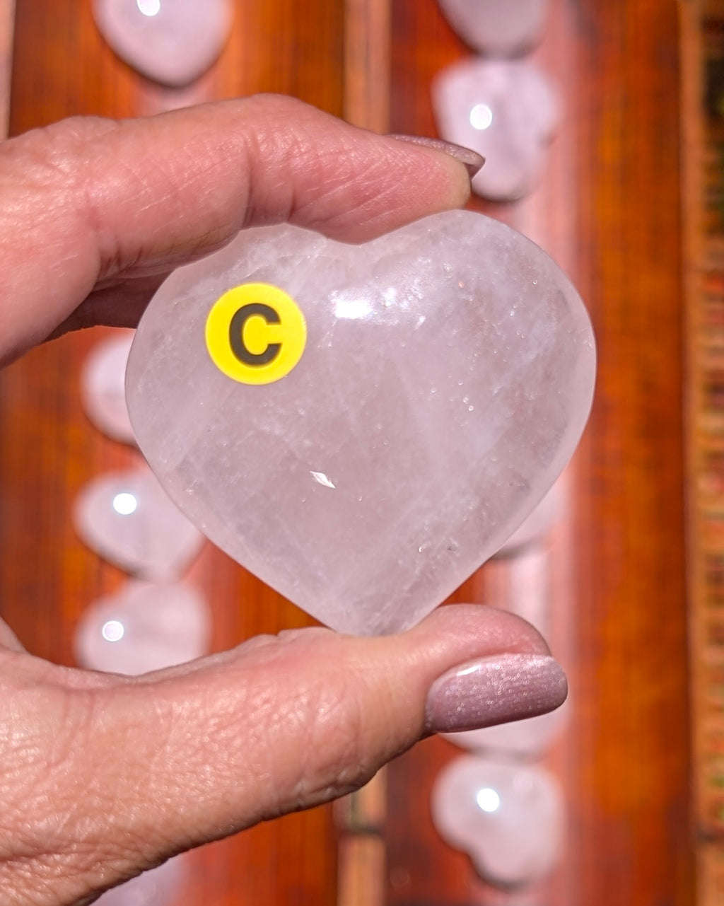 Rose Quartz Heart - Opt. C