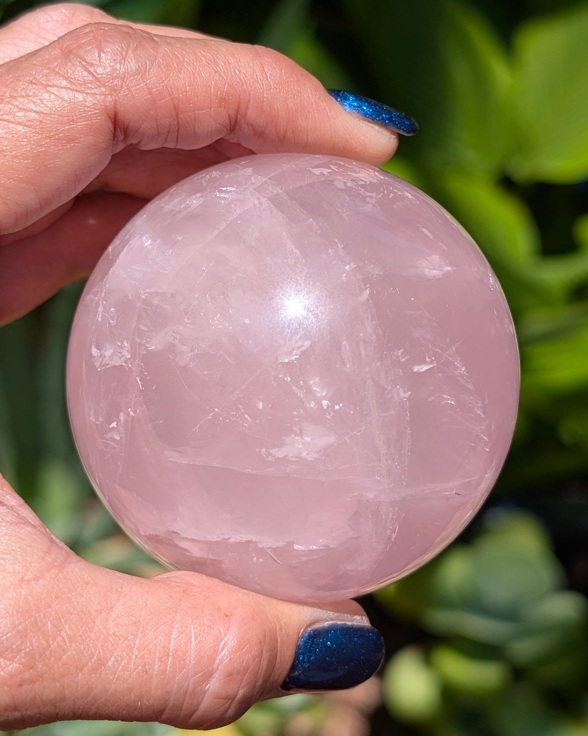 Rose Quartz Sphere - Opt. K