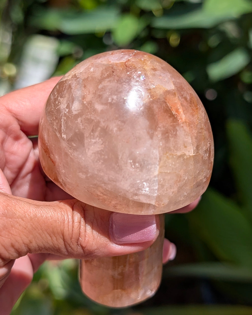 Fire Quartz Mushroom