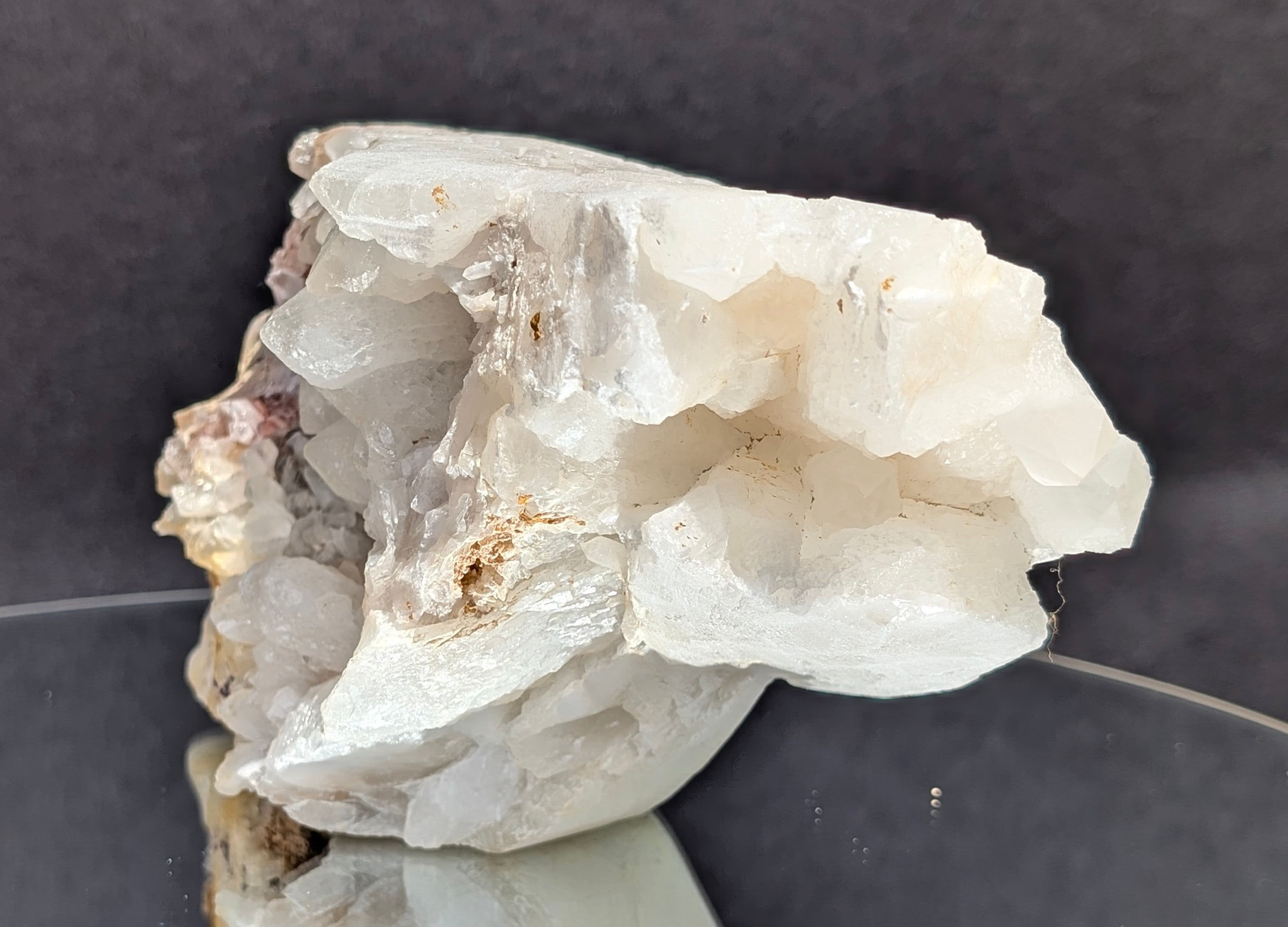 Quartz Skull with Feather Headdress A