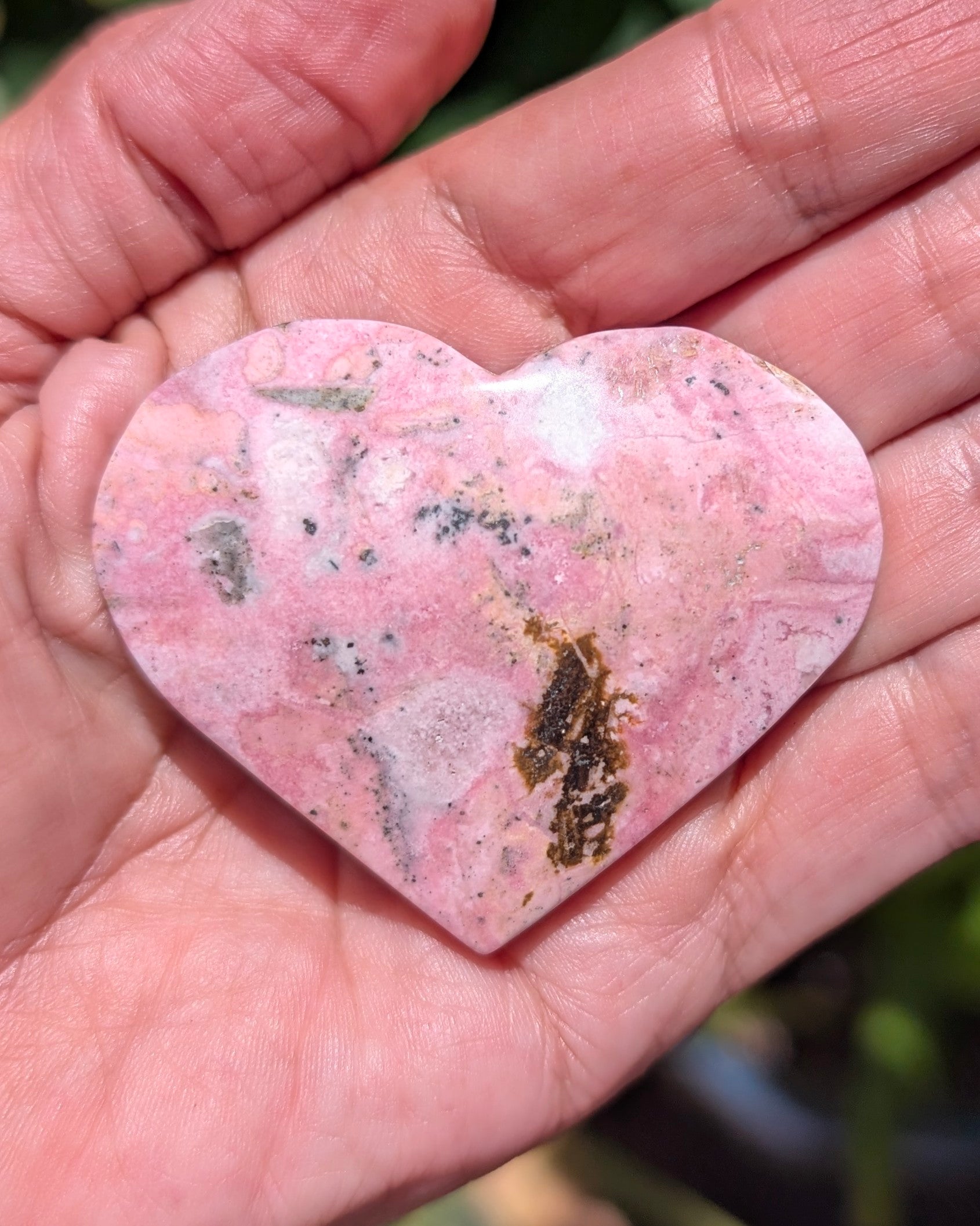 Rhodonite Heart E