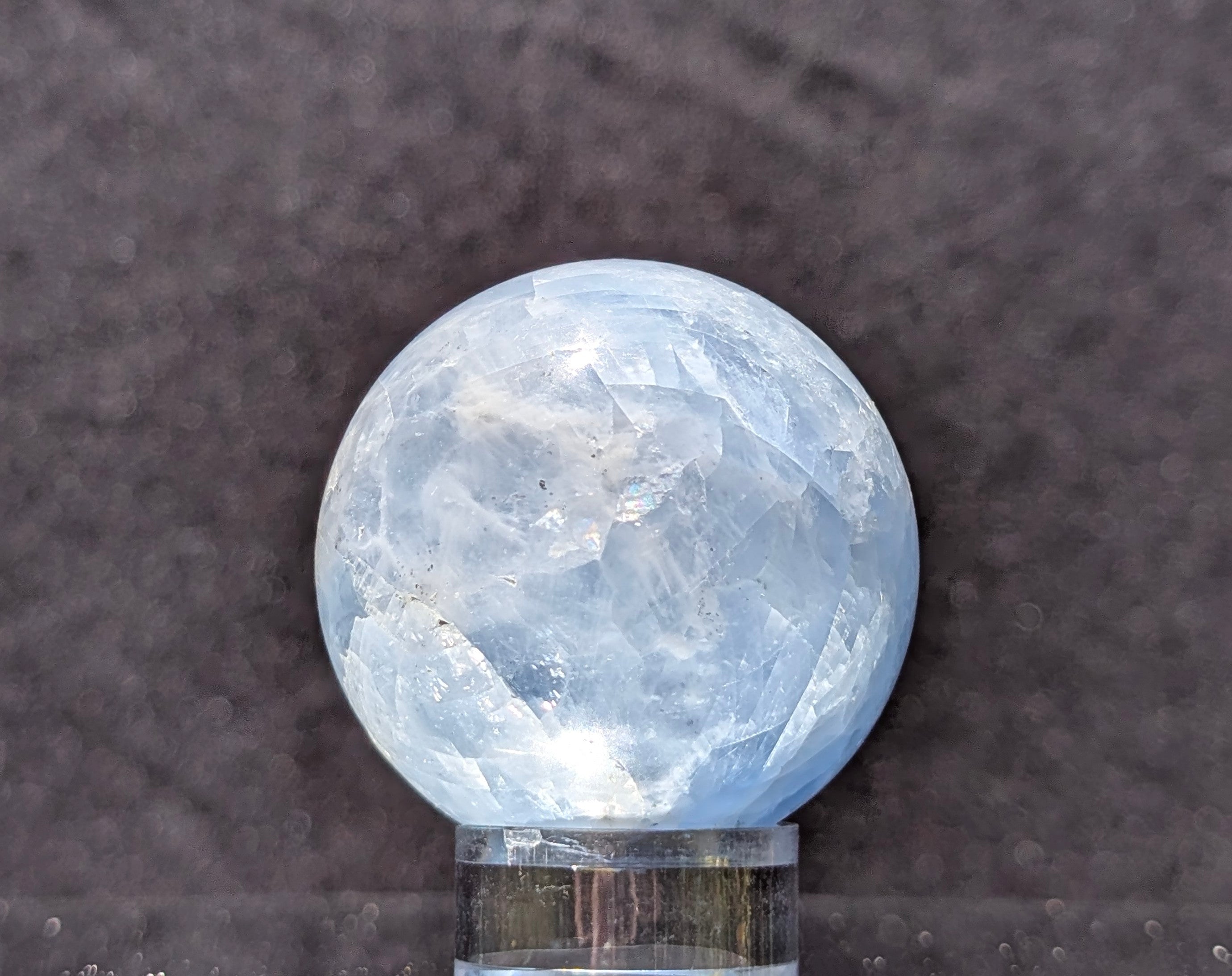 Blue Calcite Sphere D