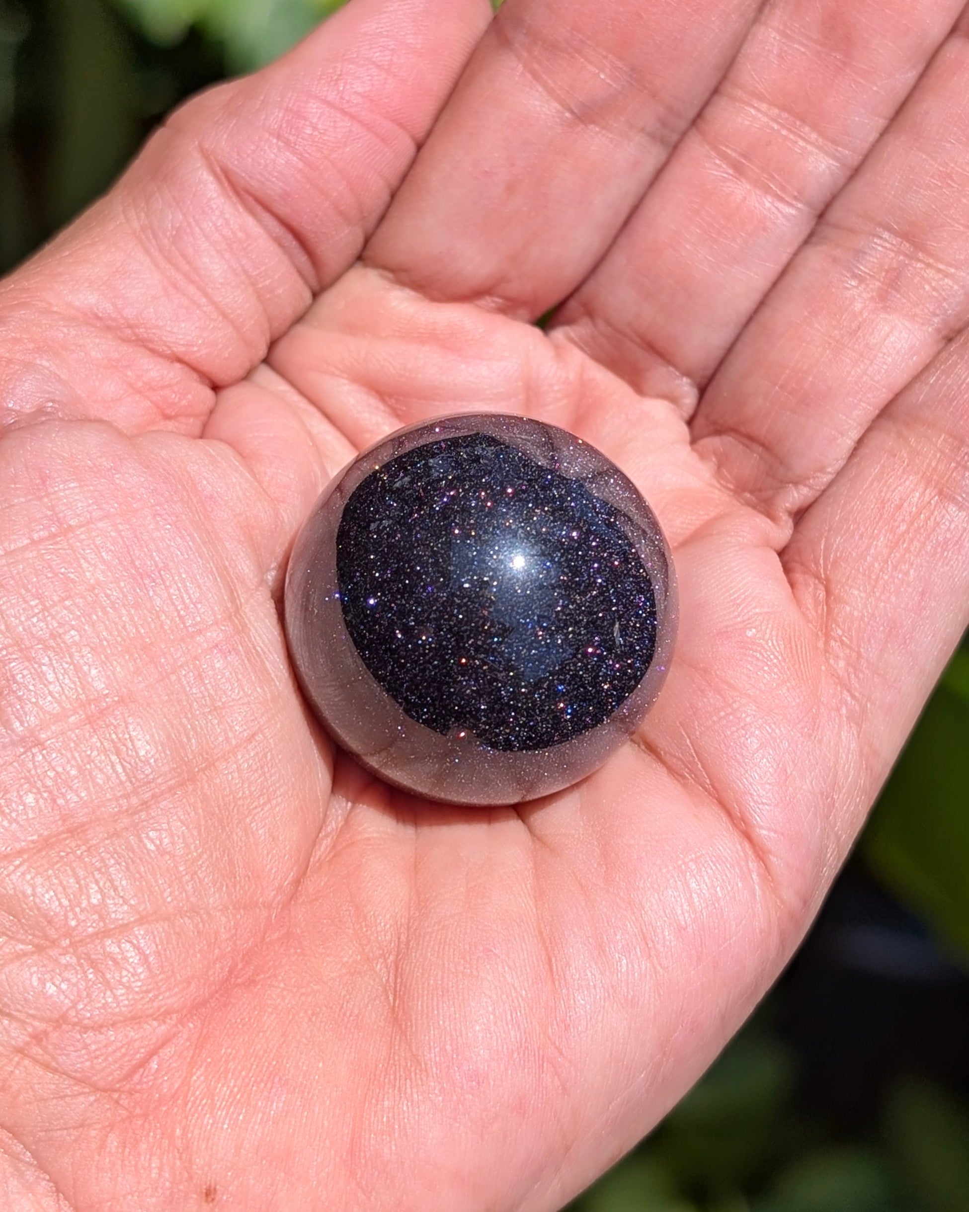 Blue Goldstone Spheres