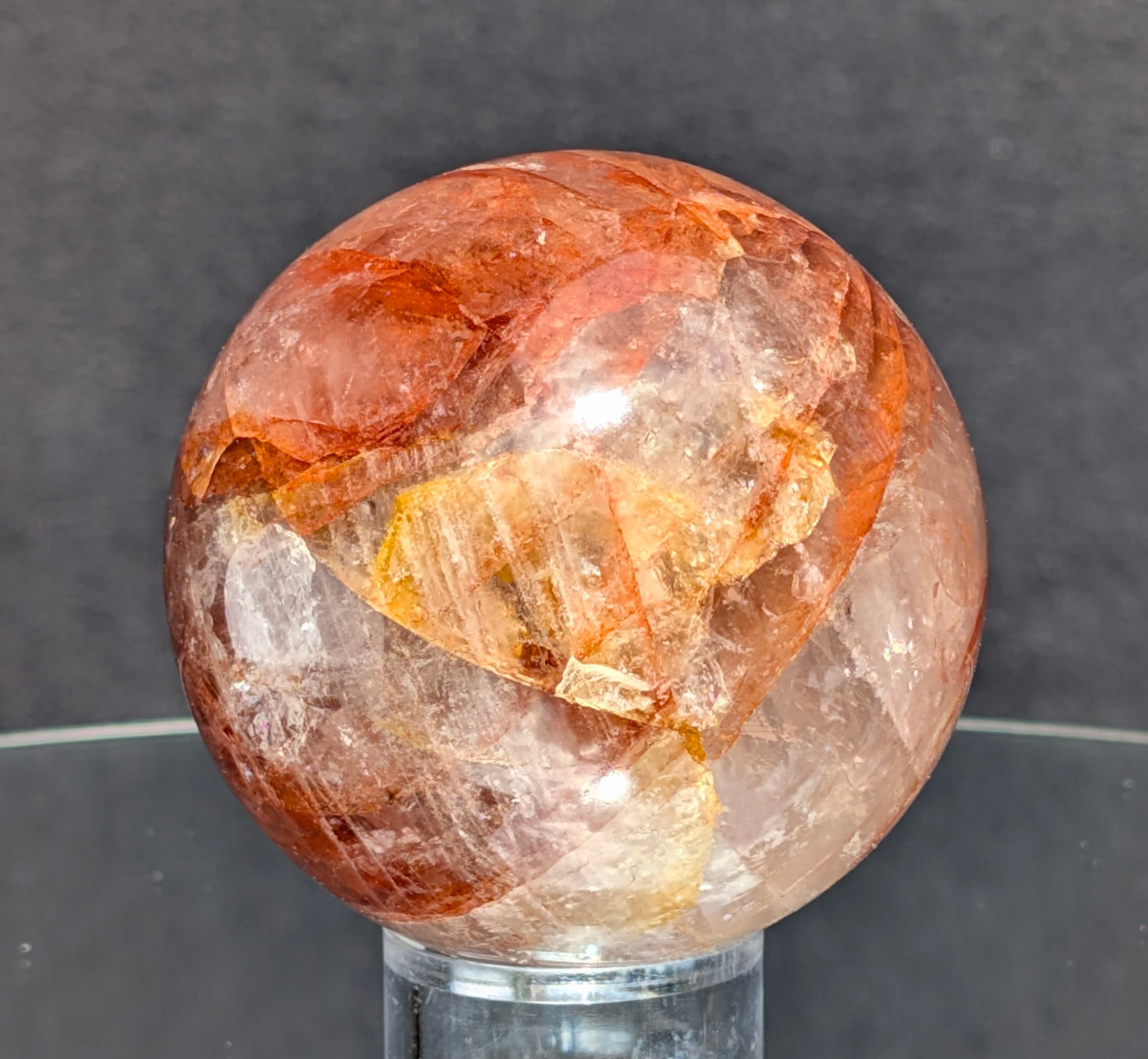 Fire Quartz Sphere A