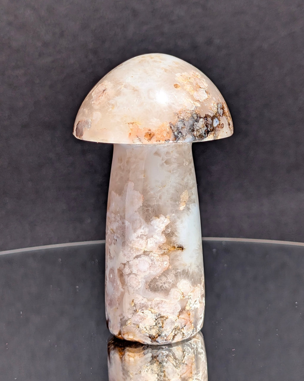 Flower Agate Mushroom F