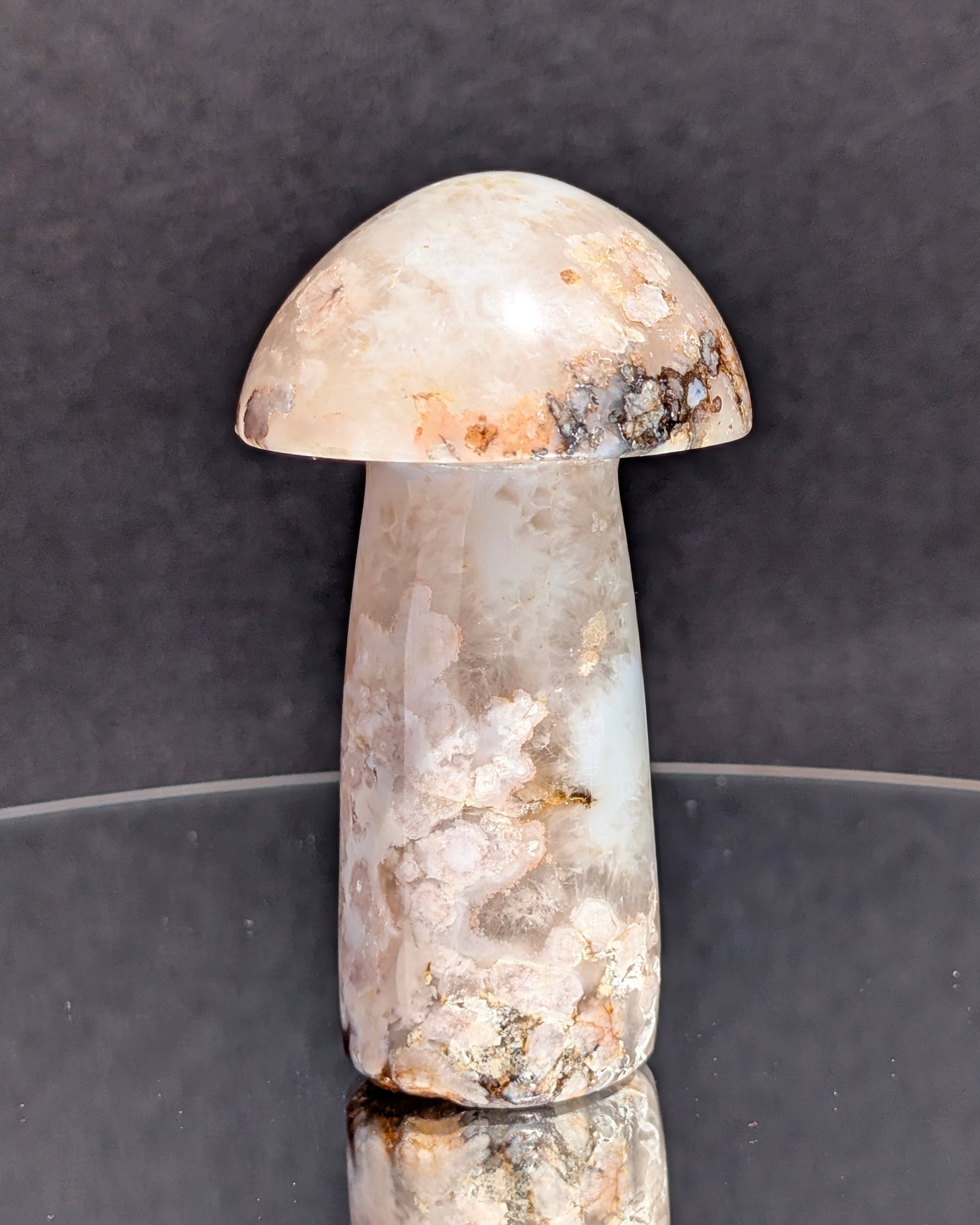 Flower Agate Mushroom F