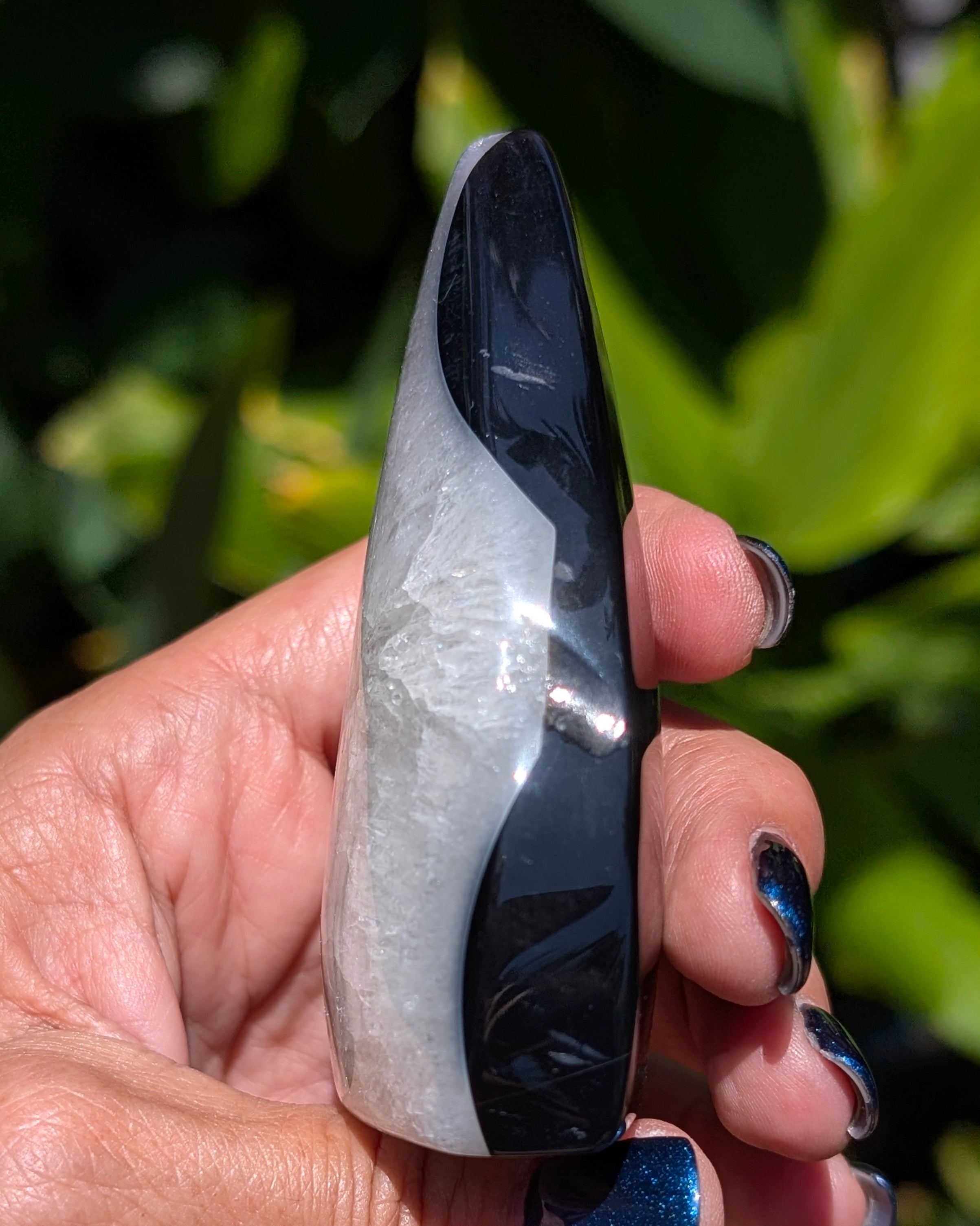 Black Sardonyx Agate Flame - Opt. A