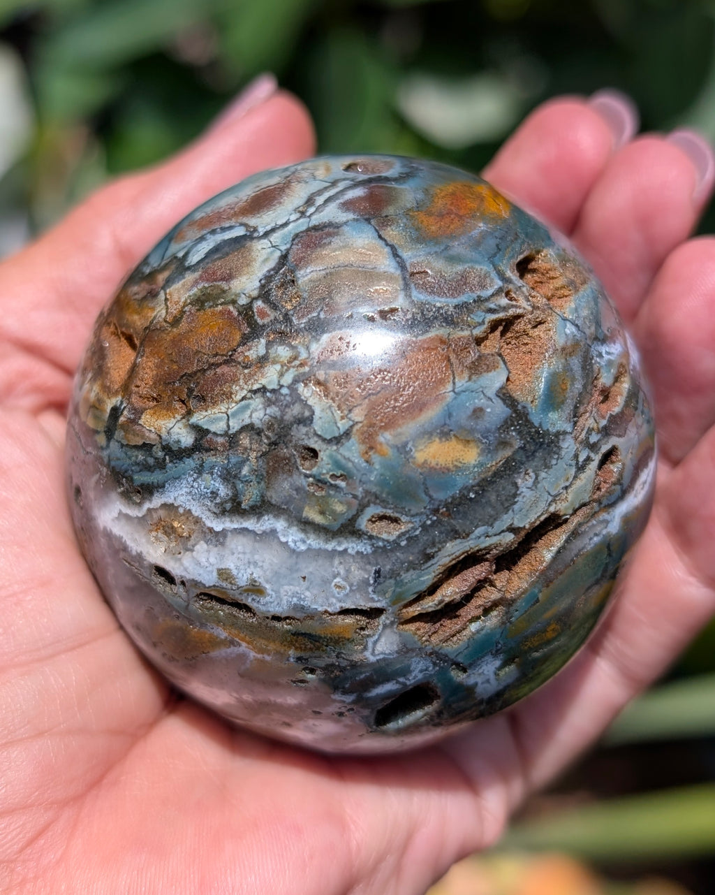 Sea Jasper Sphere M