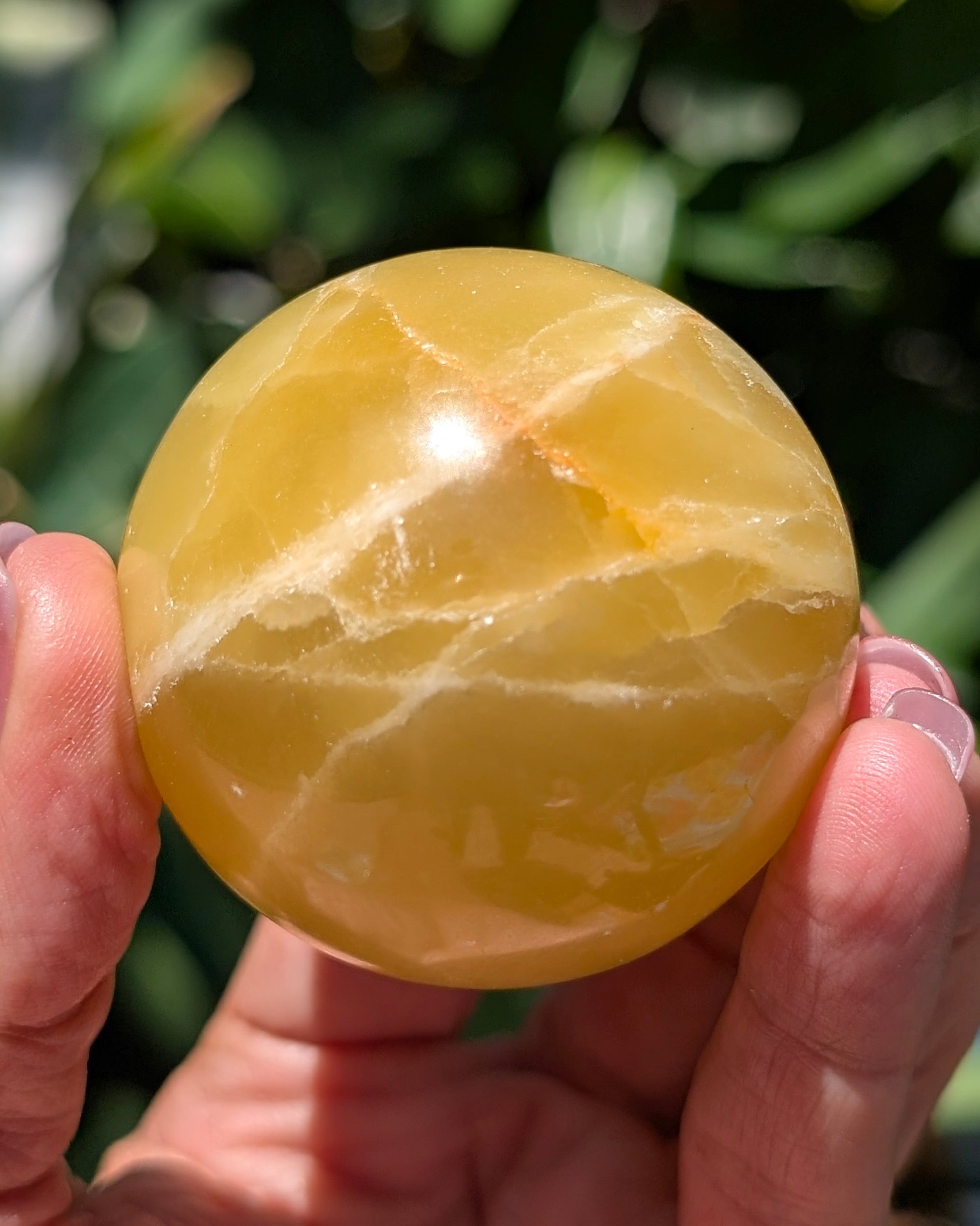 Yellow Calcite Sphere A