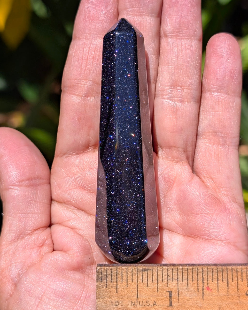 Blue Goldstone Massage Wand
