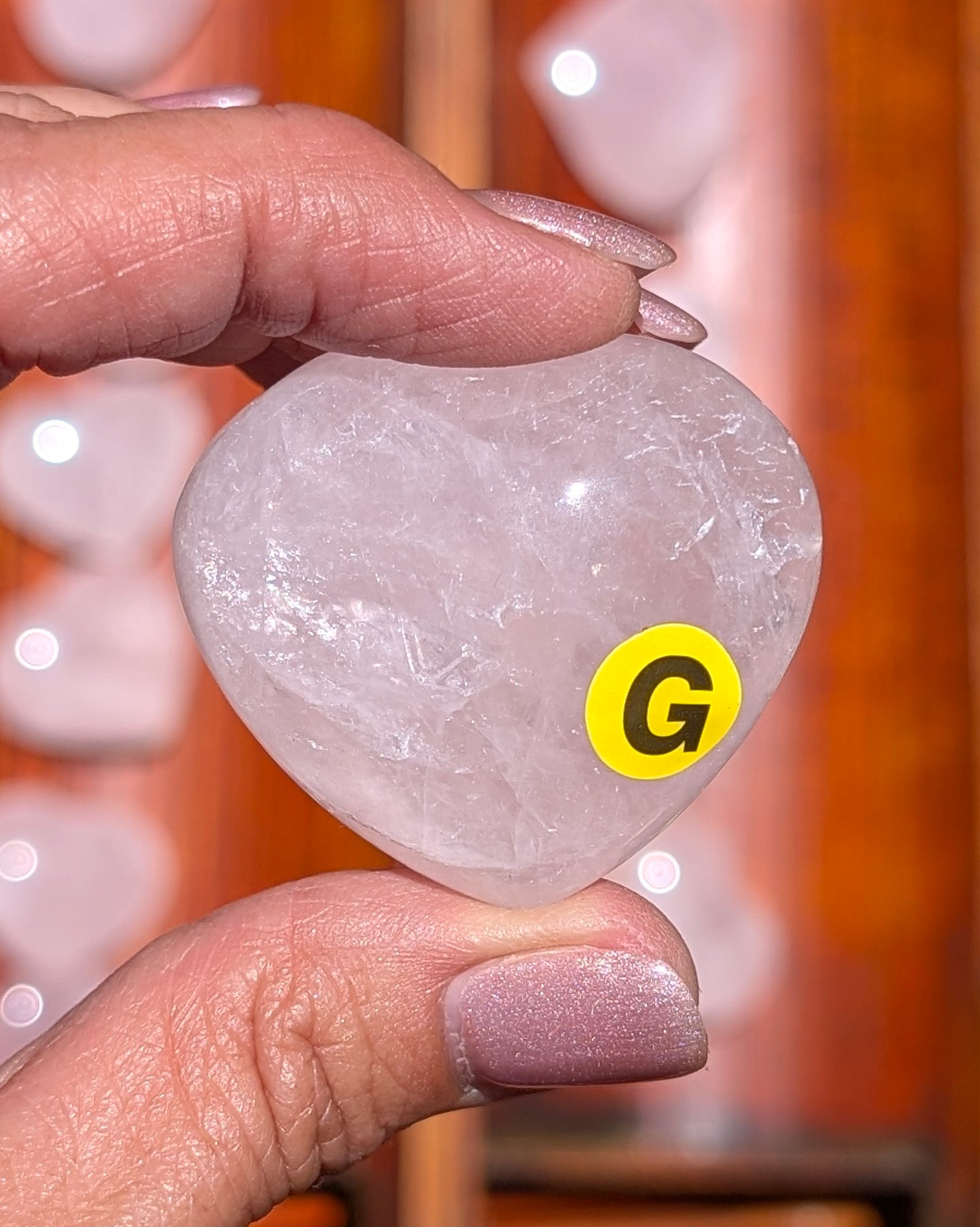 Rose Quartz Heart - Opt. G