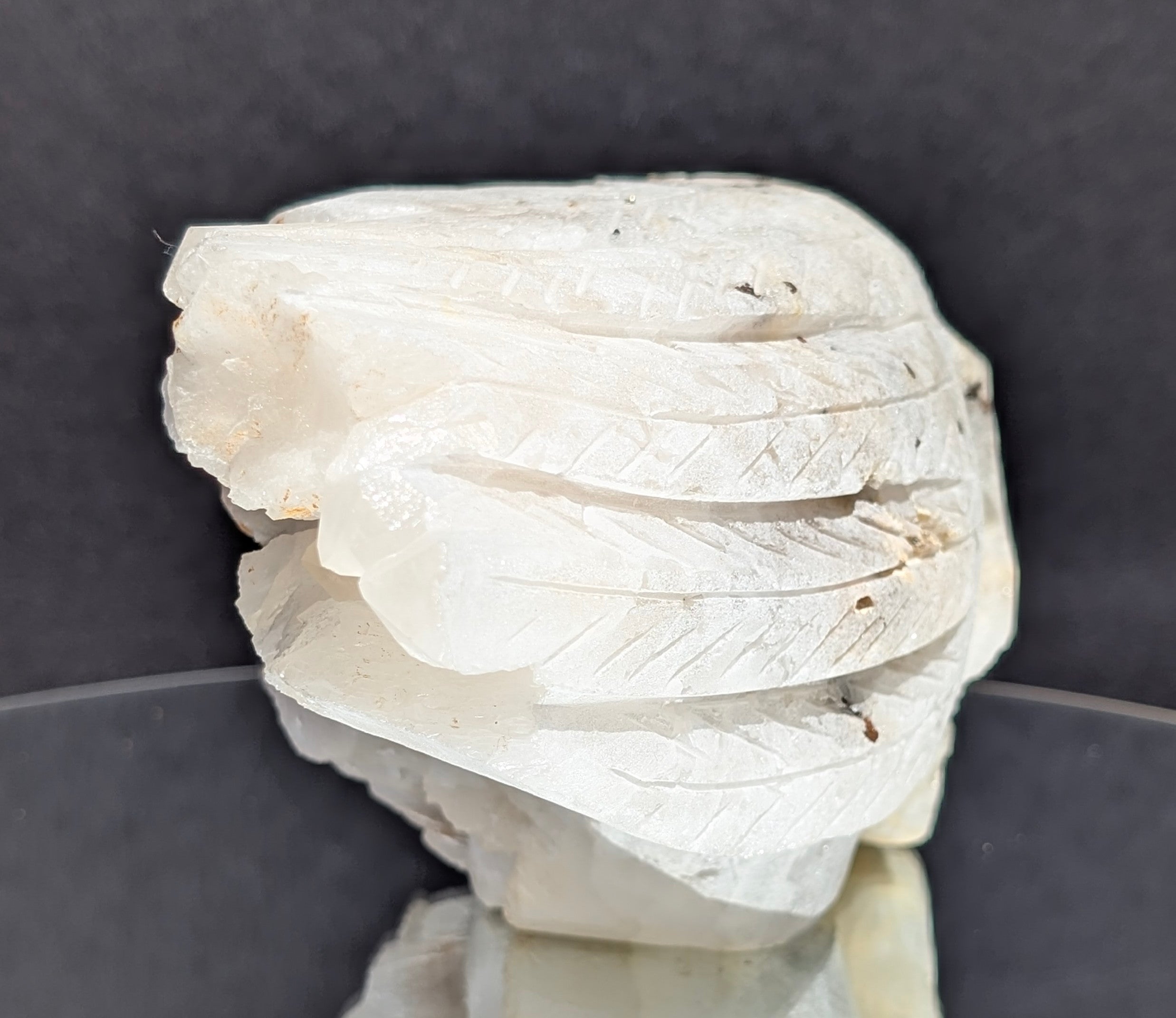 Quartz Skull with Feather Headdress A