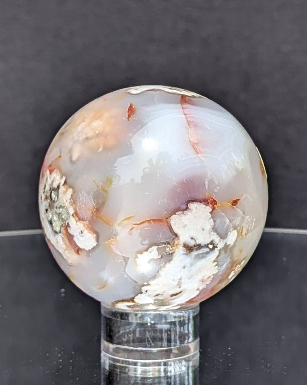 Flower Agate Sphere K