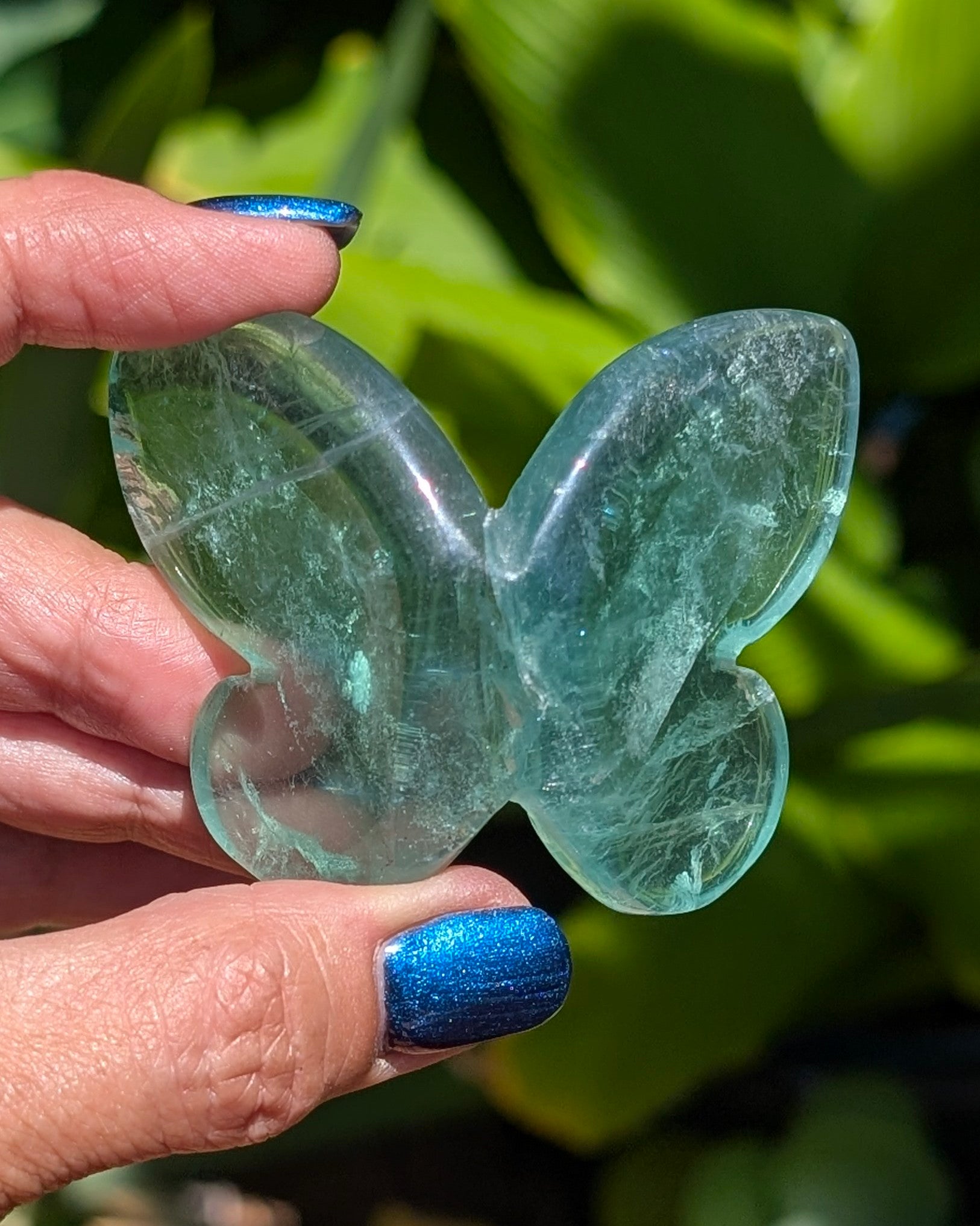 Green Fluorite 3D Butterfly - Opt. Y
