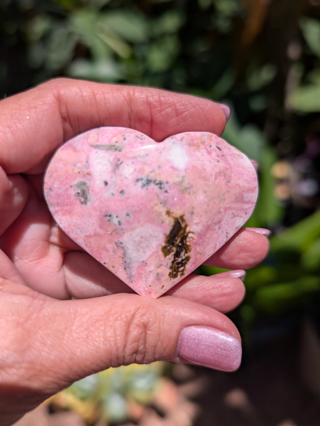 Rhodonite Heart E