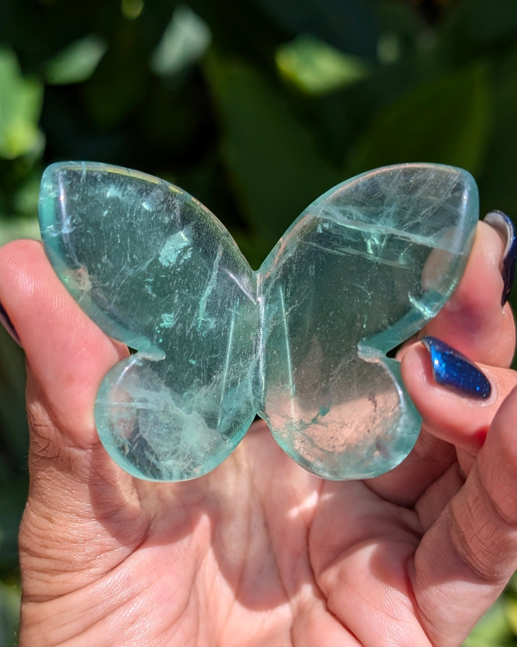 Green Fluorite 3D Butterfly - Opt. X