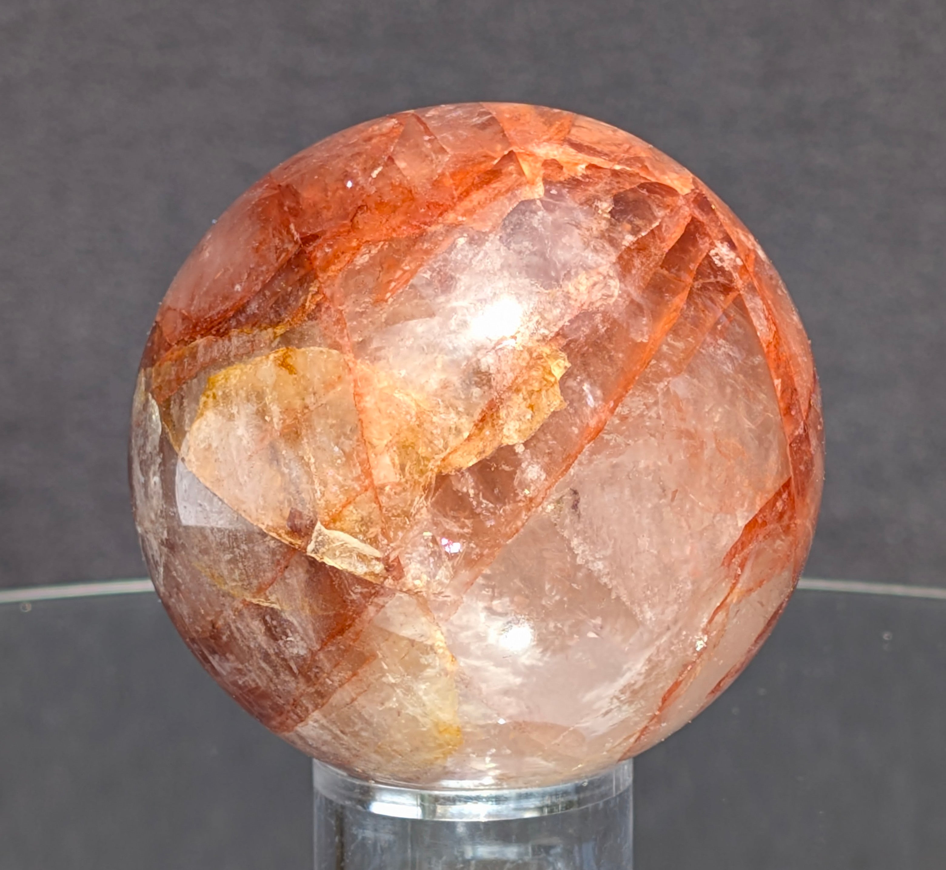 Fire Quartz Sphere A