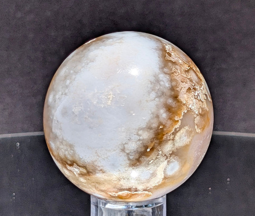 Flower Agate Sphere L