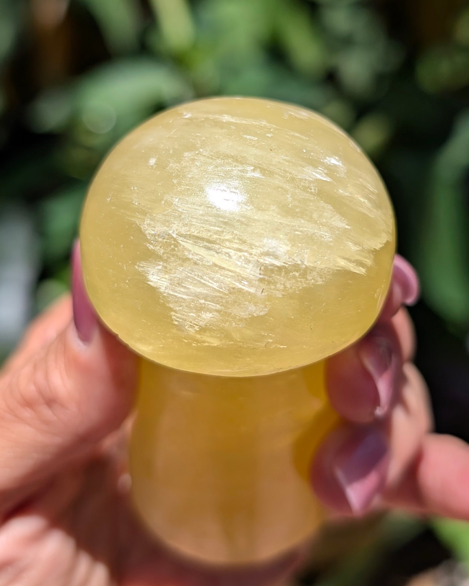 Yellow Calcite Mushroom C