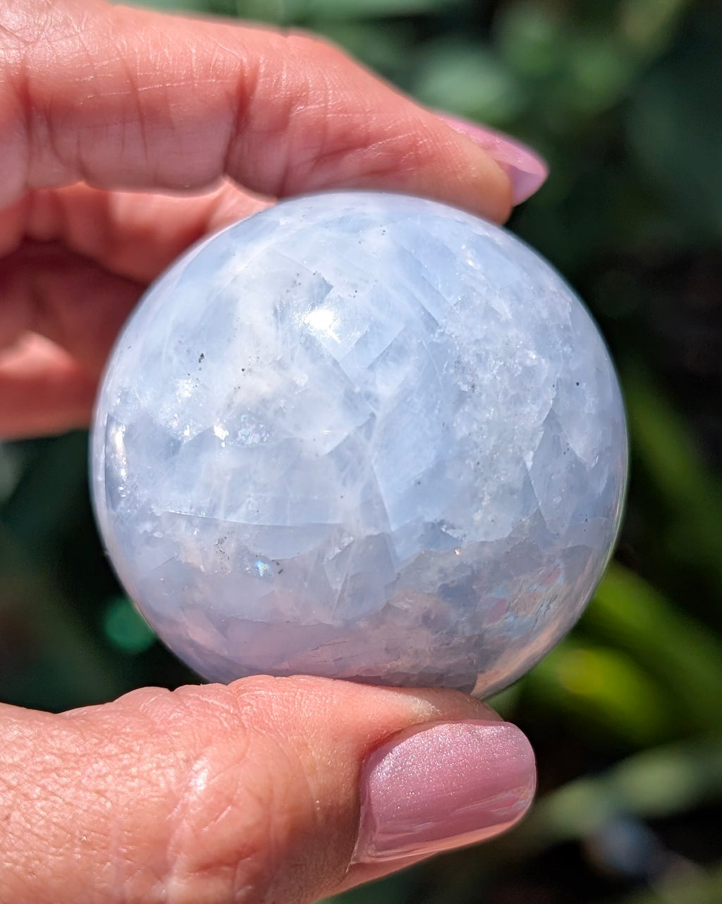 Blue Calcite Sphere D