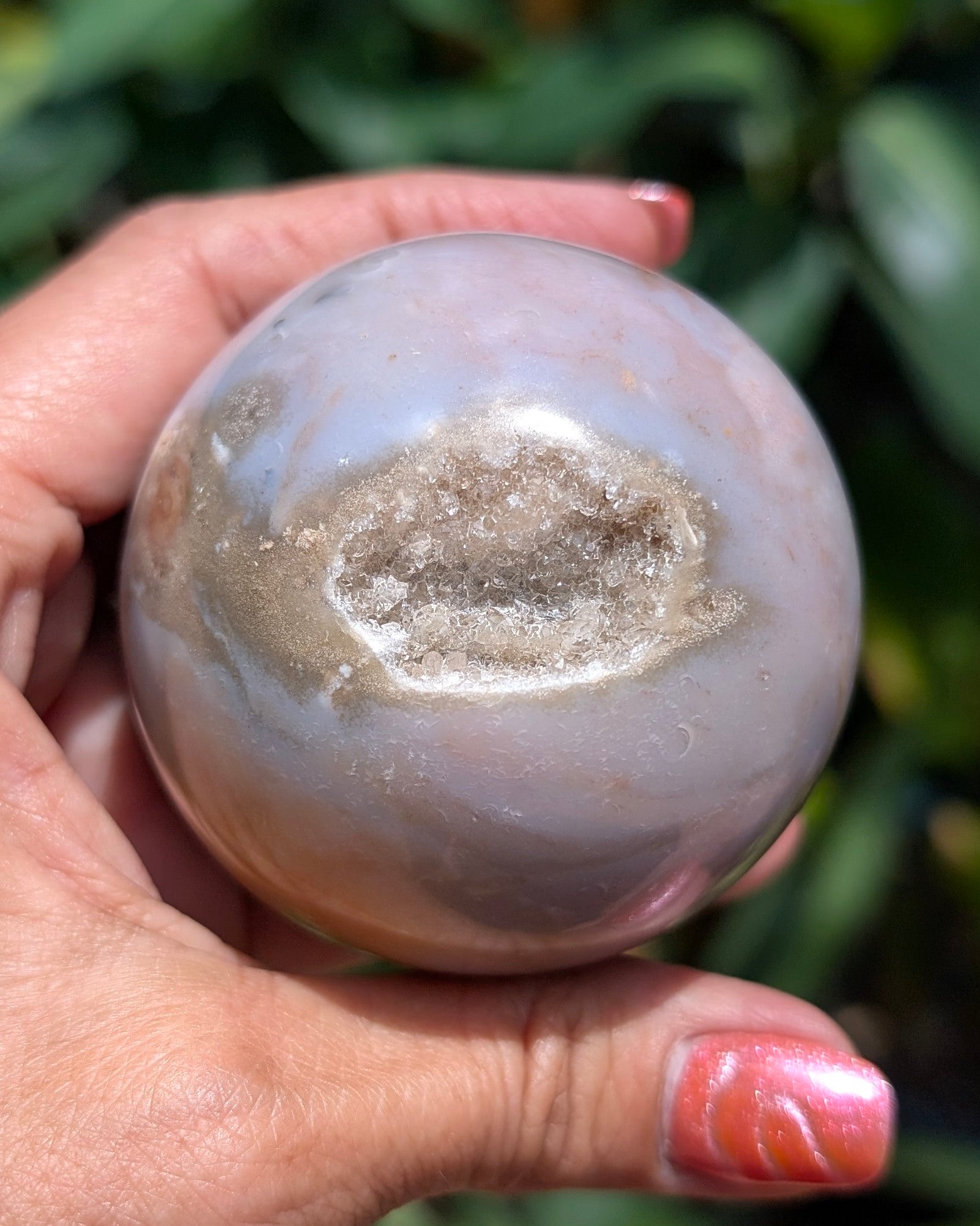 Sea Jasper Sphere - Opt. R