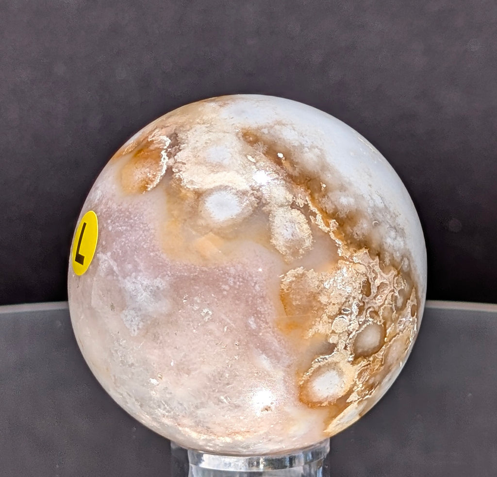 Flower Agate Sphere L