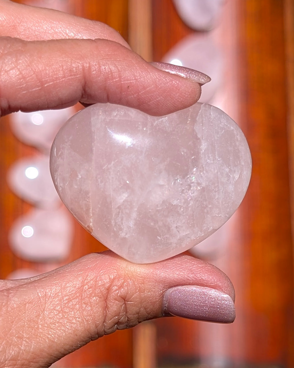 Rose Quartz Heart - Opt. F