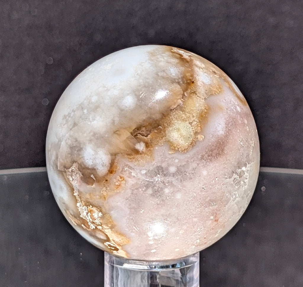 Flower Agate Sphere L