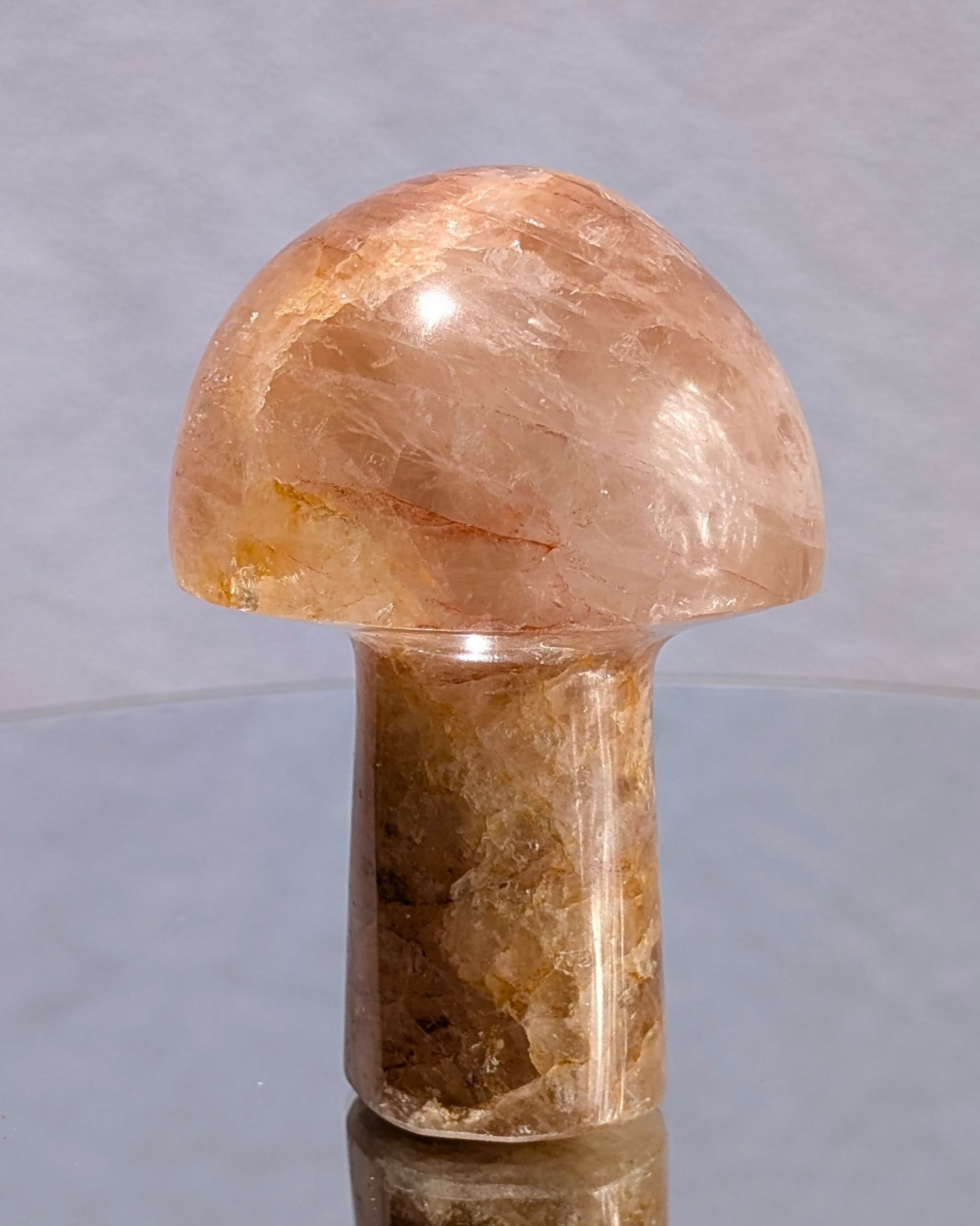 Fire Quartz Mushroom