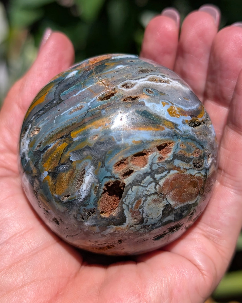 Sea Jasper Sphere M