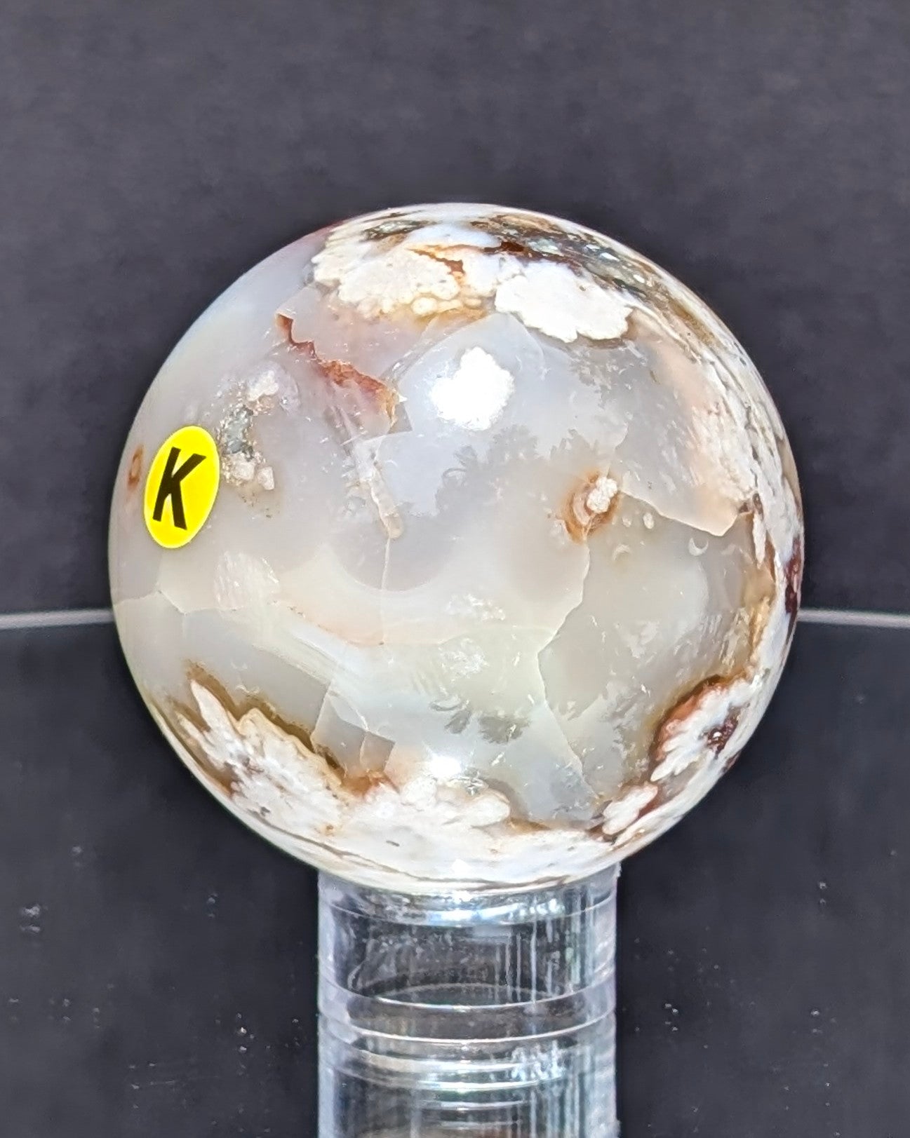 Flower Agate Sphere K