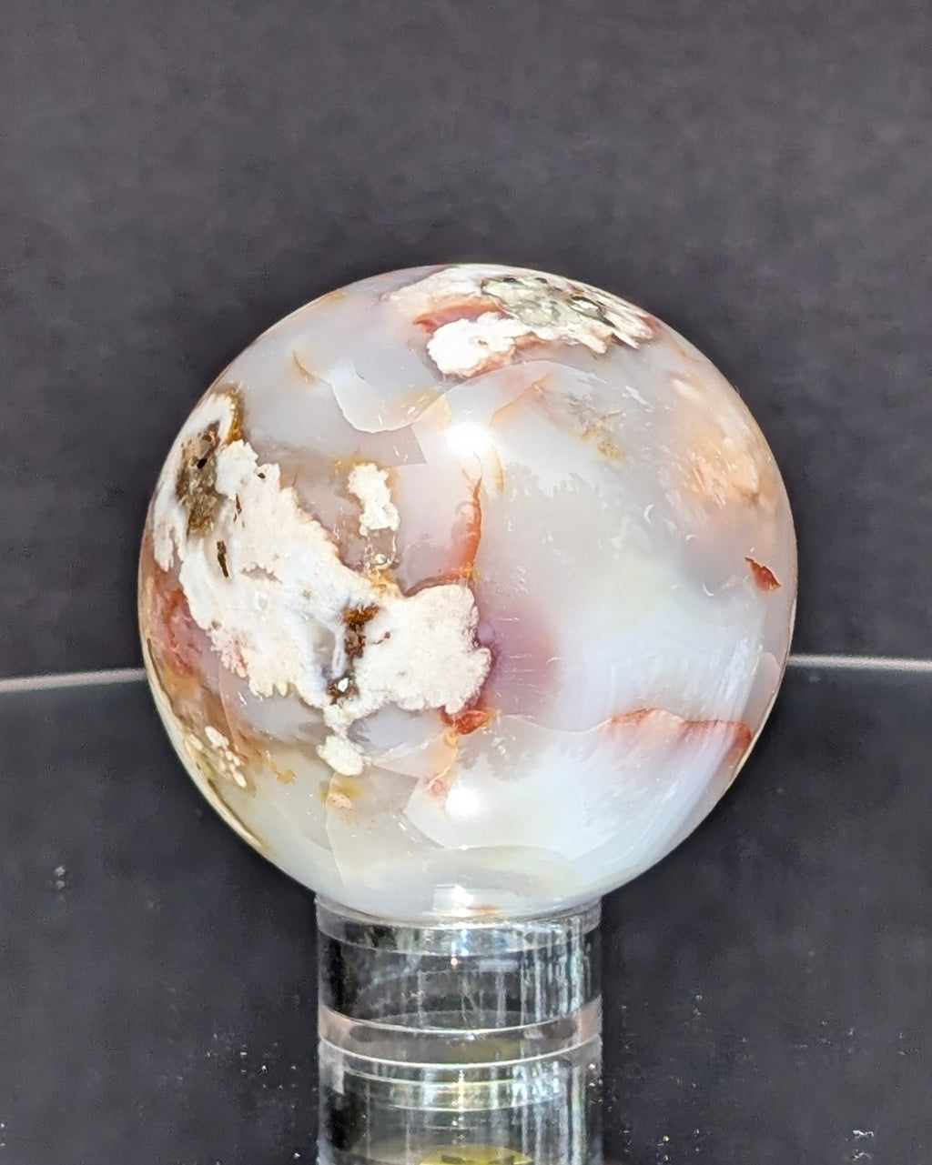 Flower Agate Sphere K