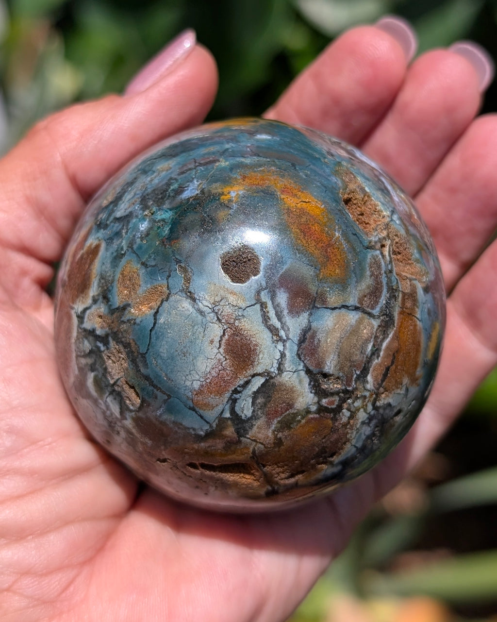 Sea Jasper Sphere M