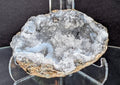 Fluorescent Trancas Geode with Helicites and Chalcedony F