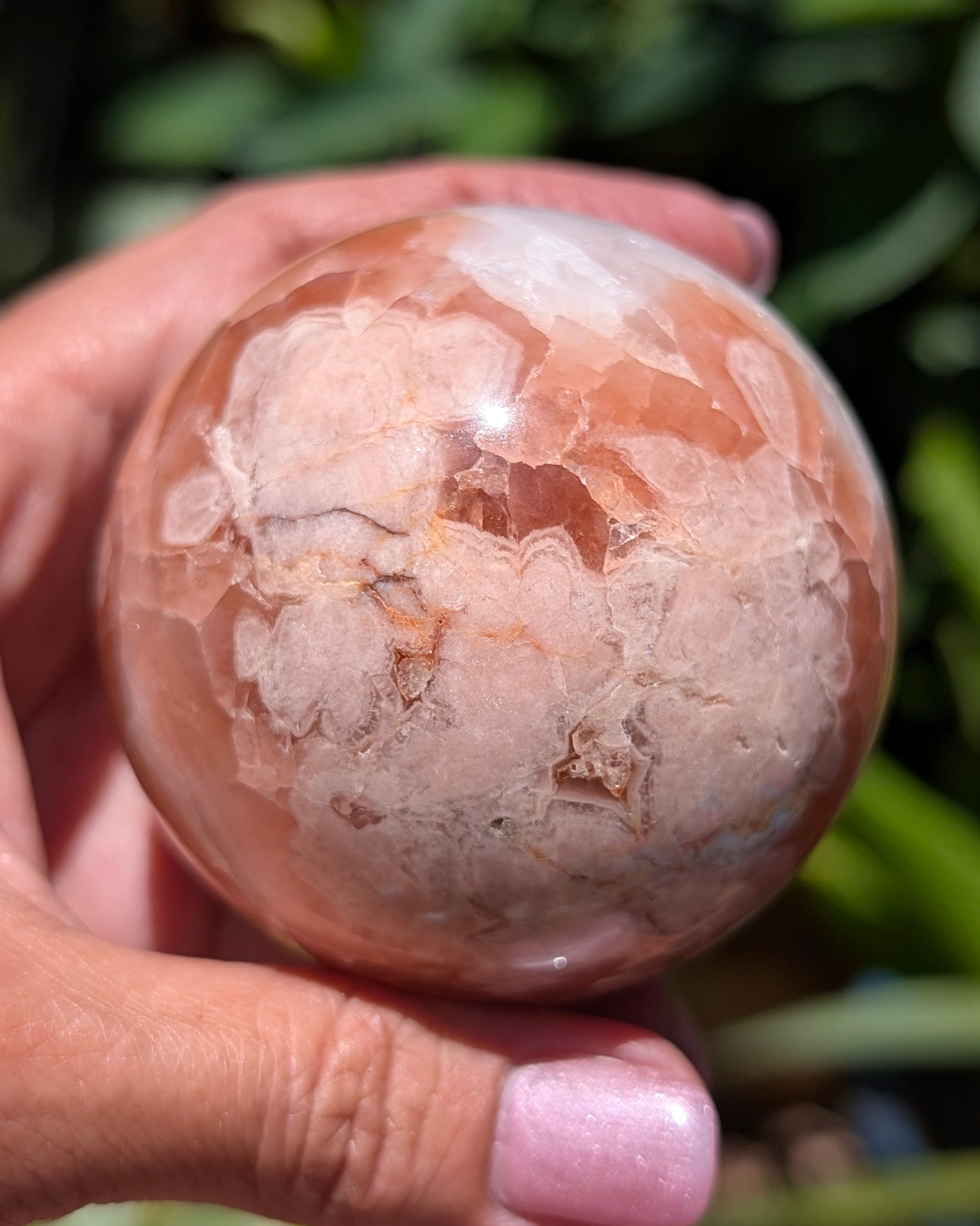 Flower Agate Sphere S