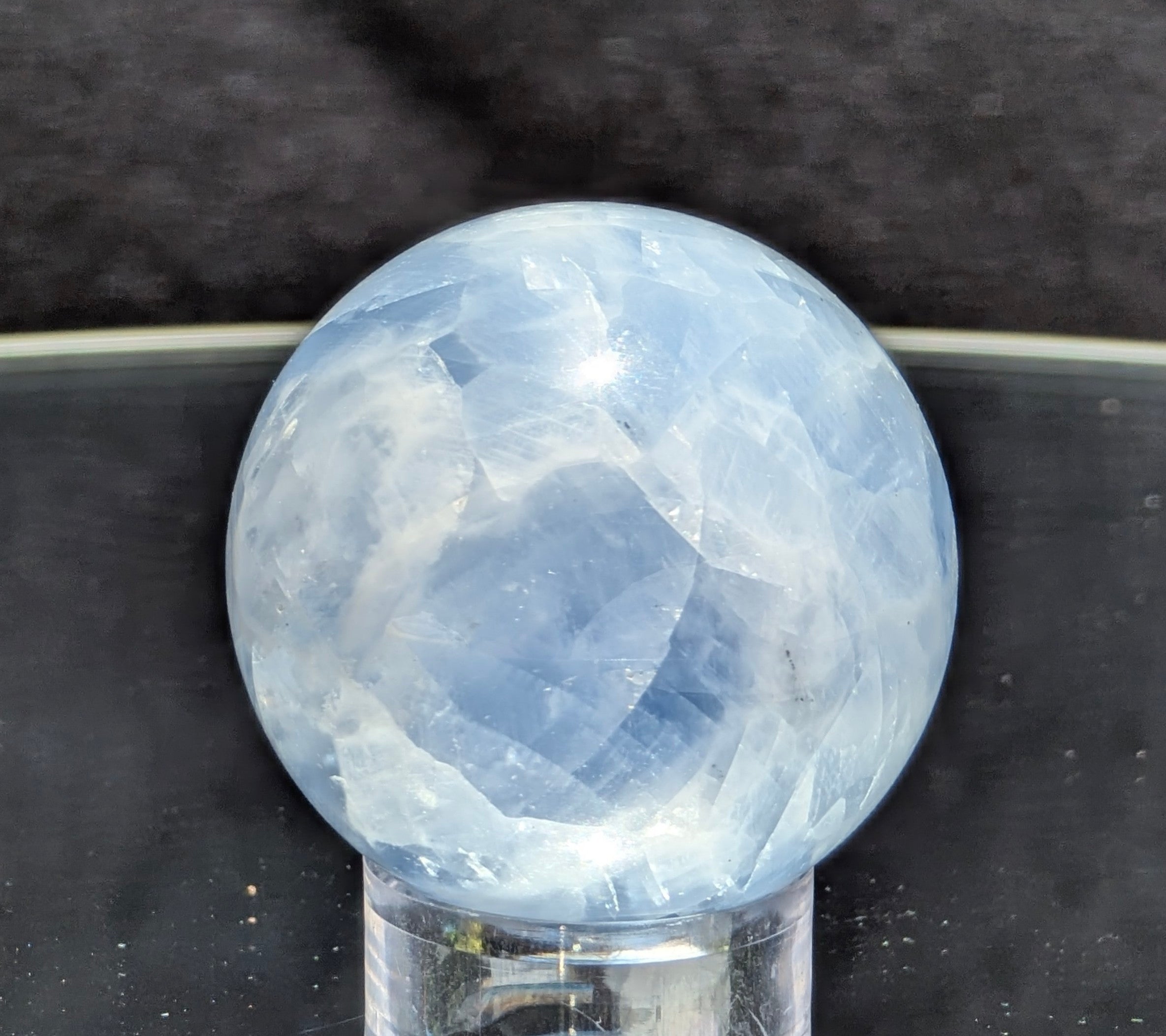 Blue Calcite Sphere G