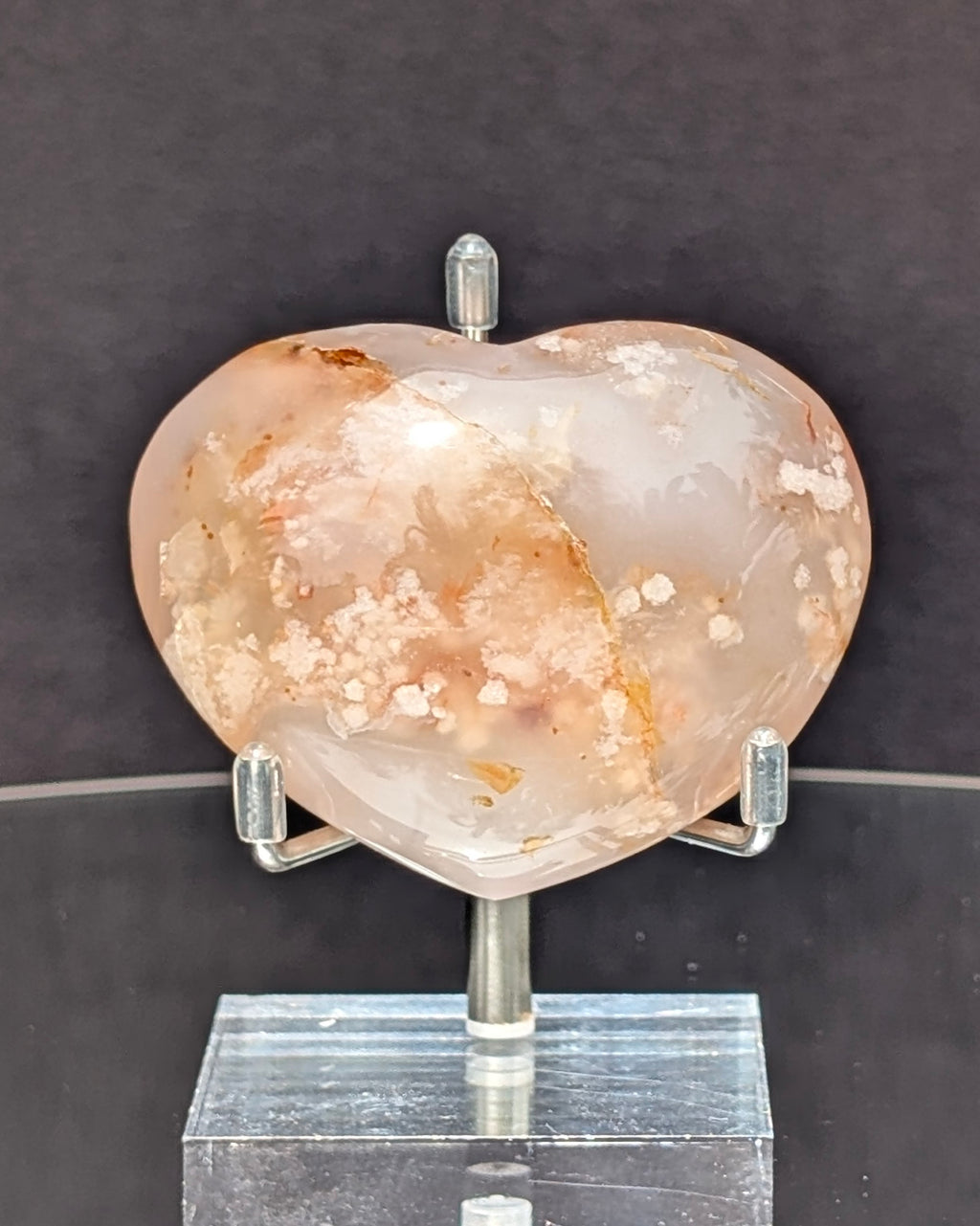 Flower Agate Heart I