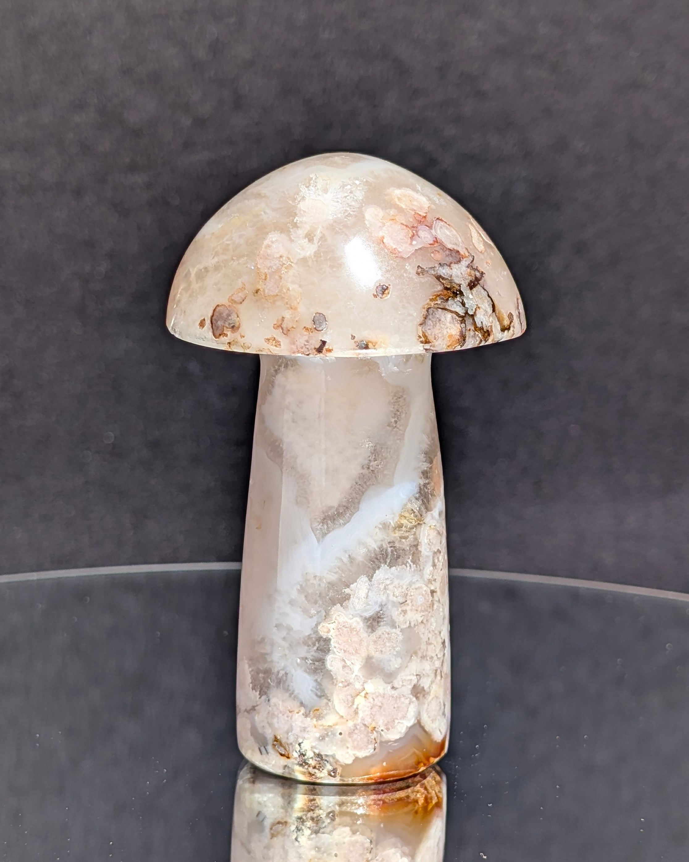 Flower Agate Mushroom F