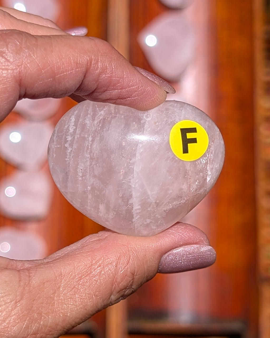 Rose Quartz Heart - Opt. F
