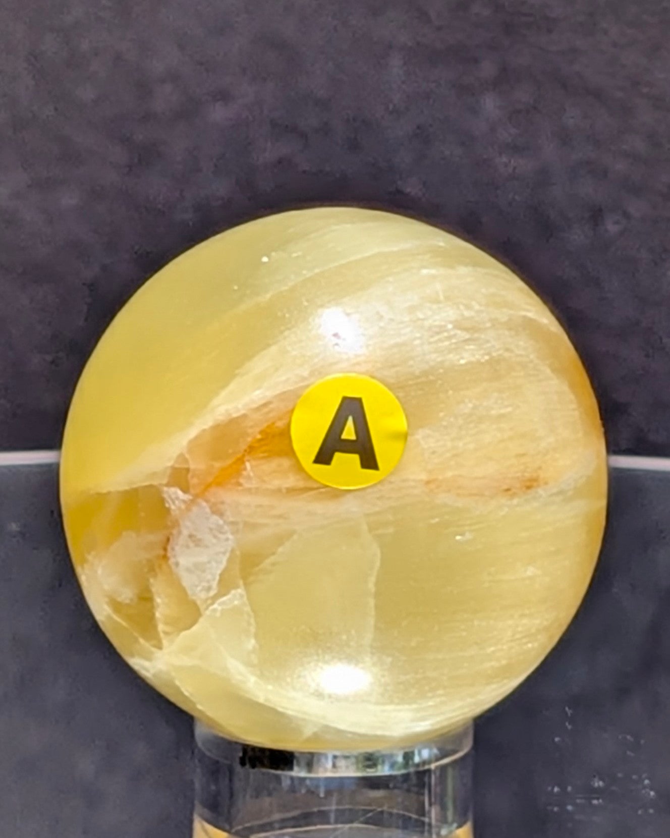 Yellow Calcite Sphere A