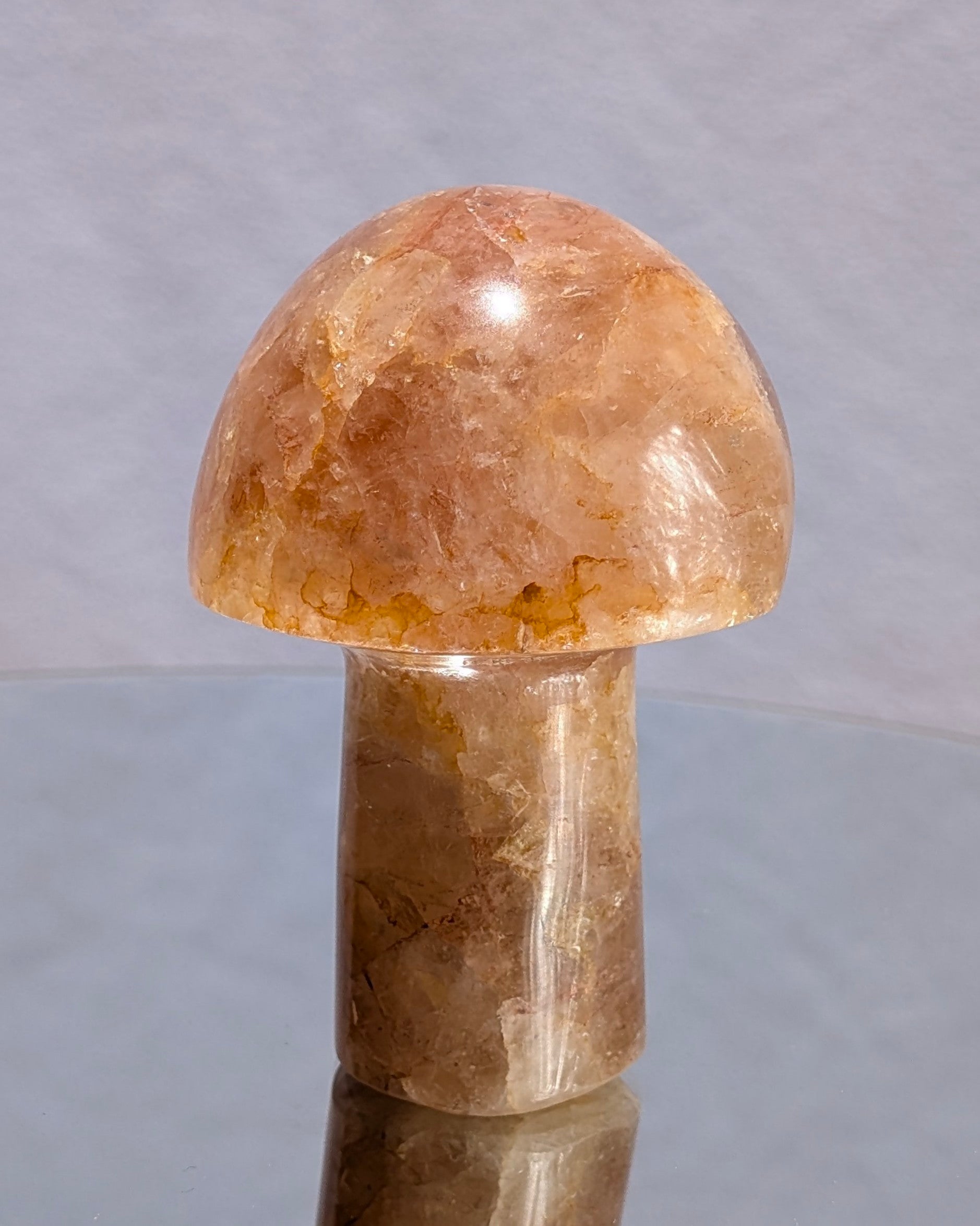 Fire Quartz Mushroom