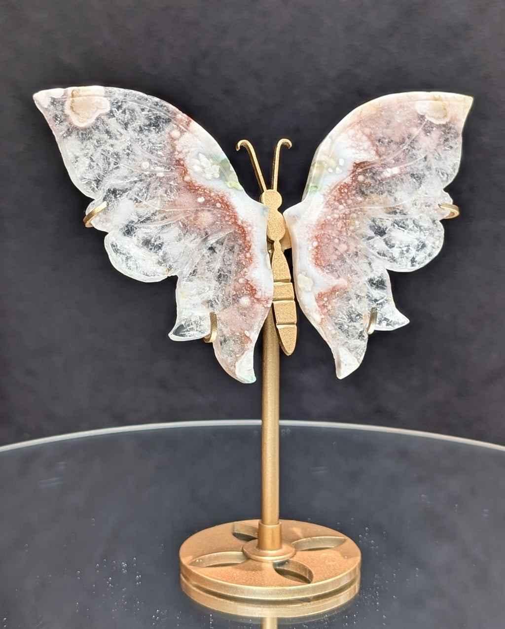 Flower Agate Butterfly A