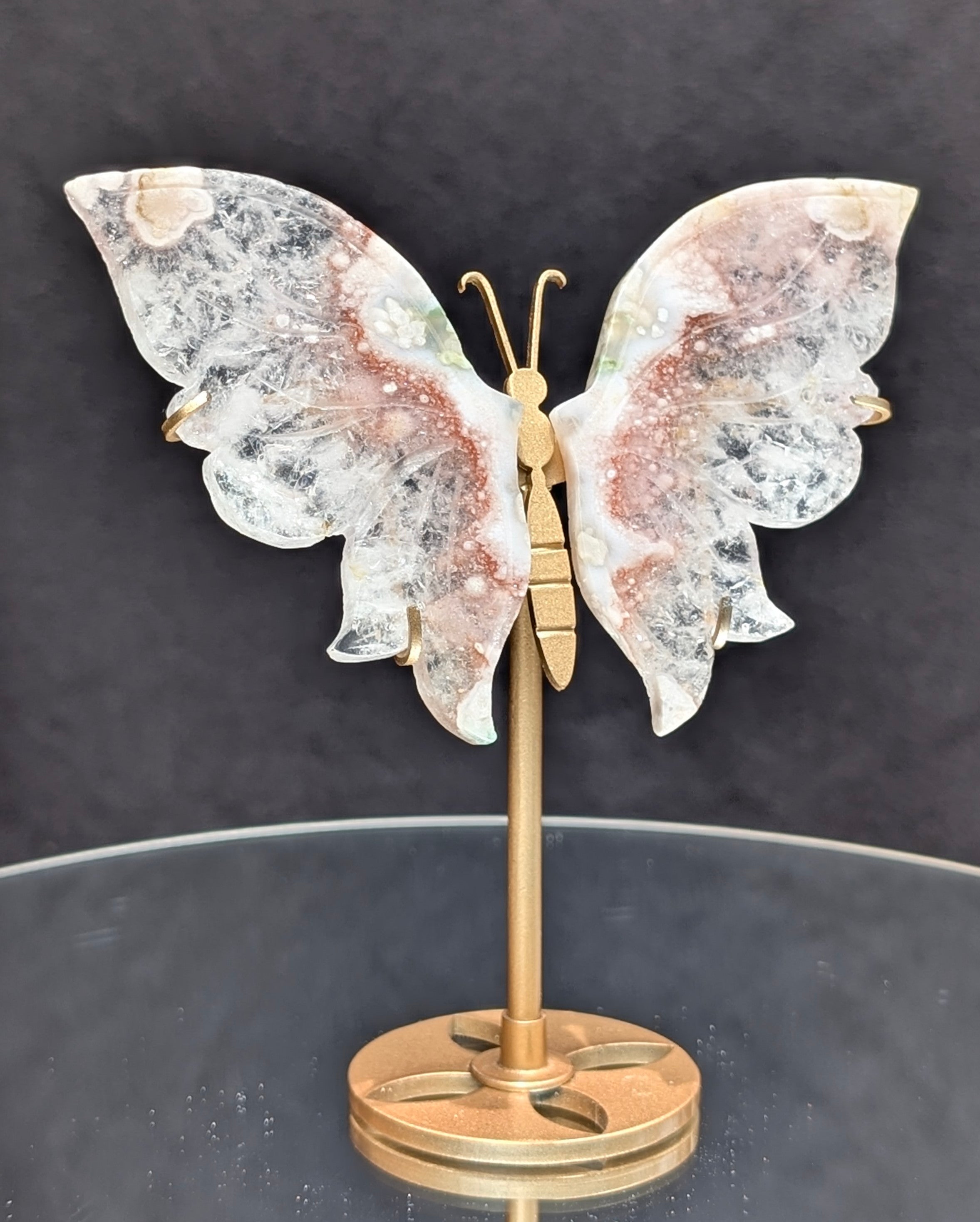 Flower Agate Butterfly A