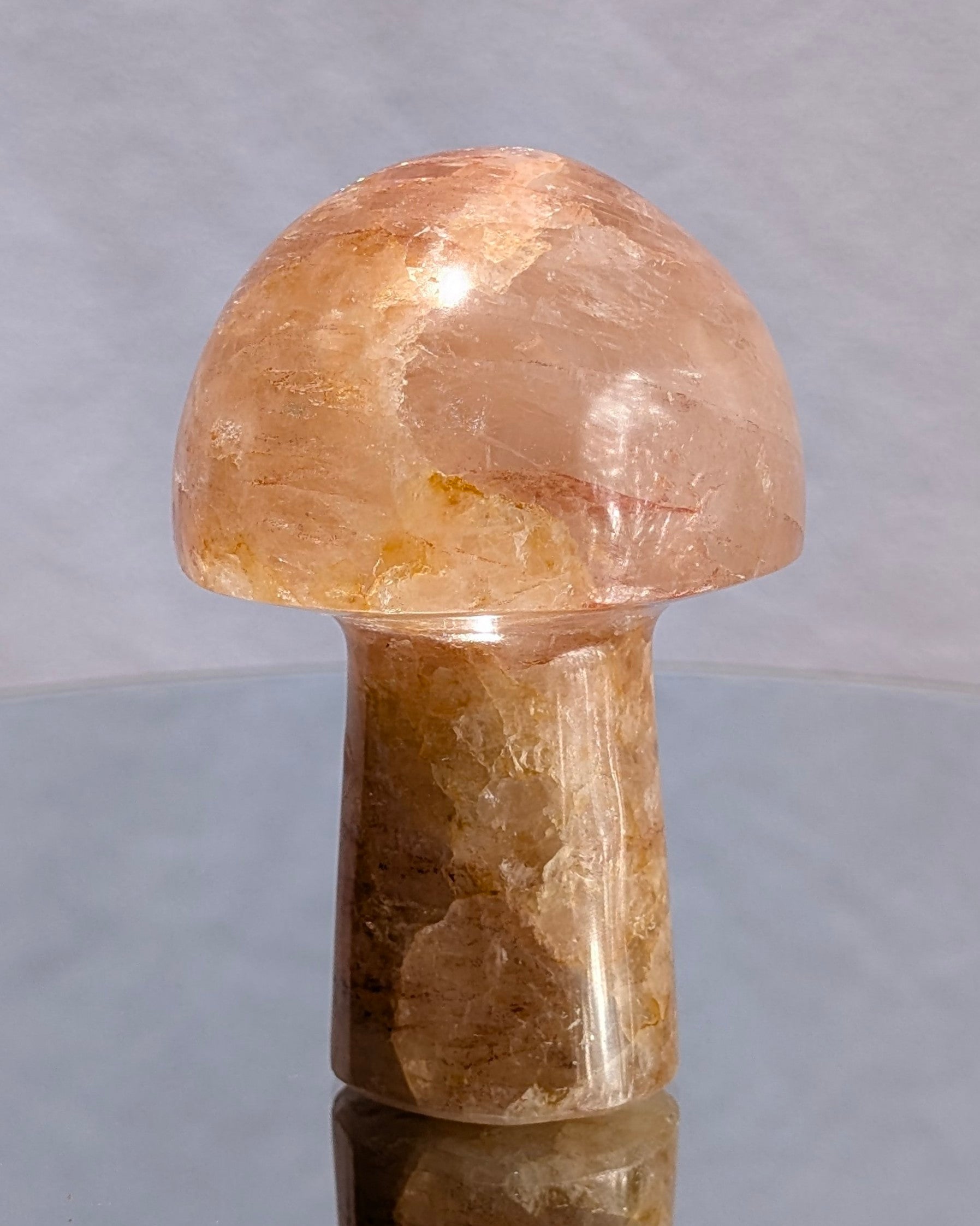 Fire Quartz Mushroom
