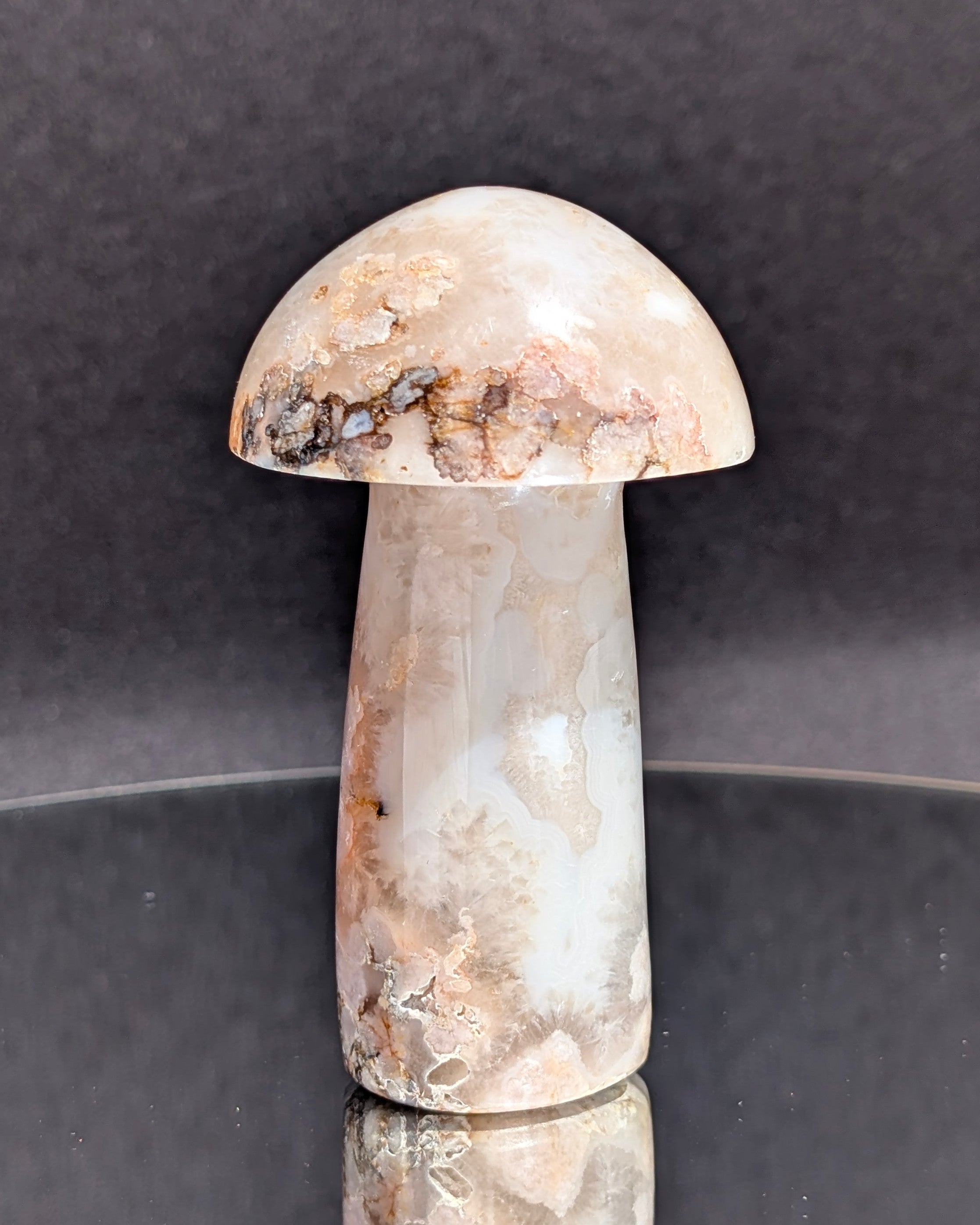 Flower Agate Mushroom F