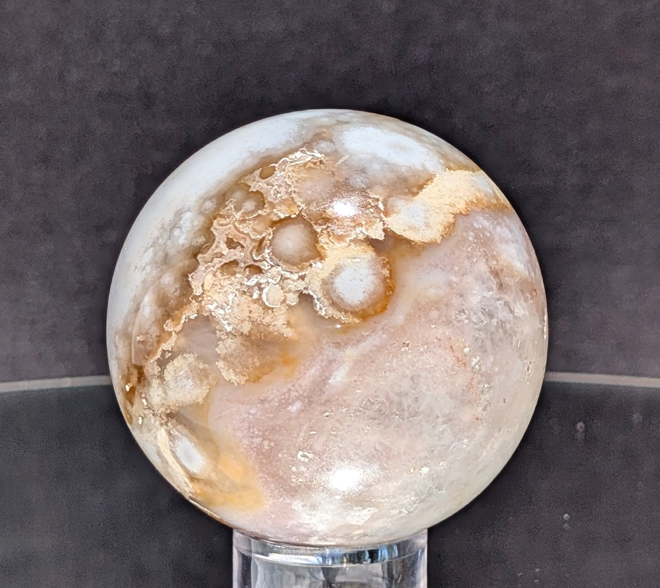 Flower Agate Sphere L