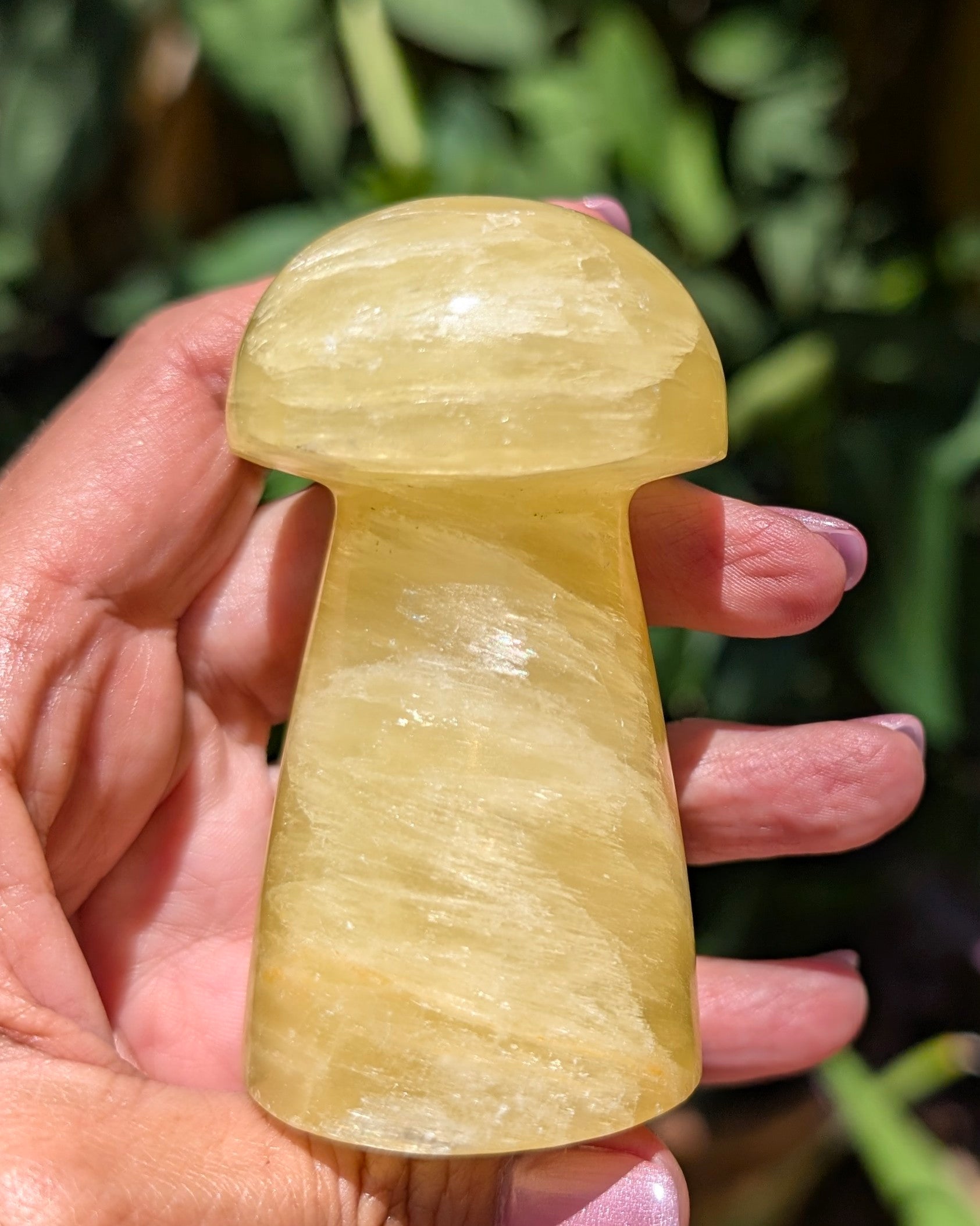 Yellow Calcite Mushroom C