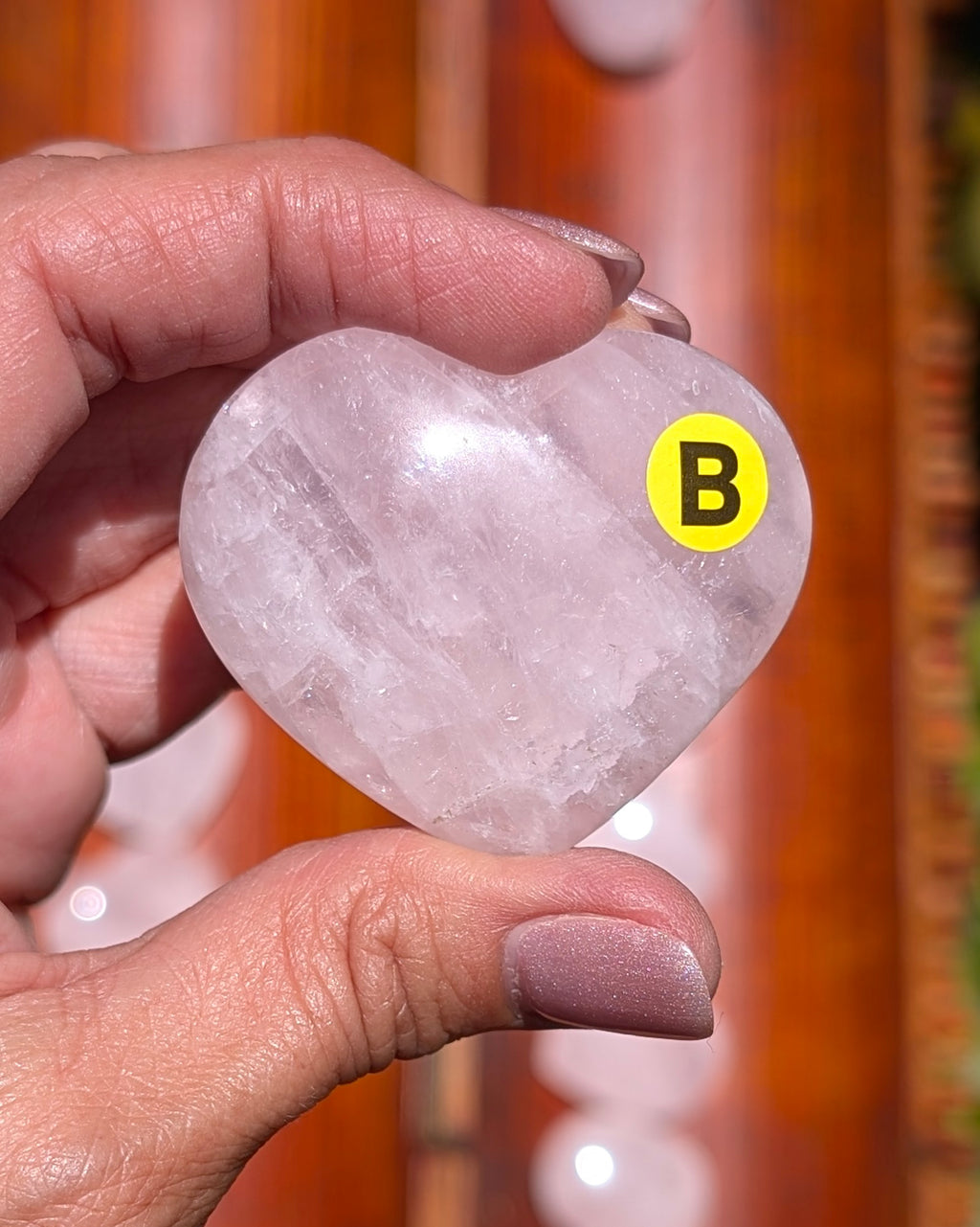 Rose Quartz Heart - Opt. B